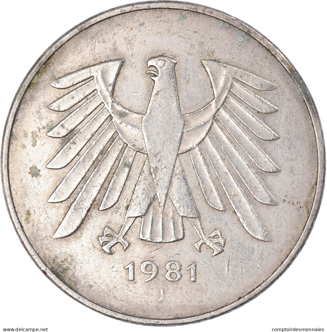 Monnaie, Allemagne, 5 Mark, 1981 - 5 Mark