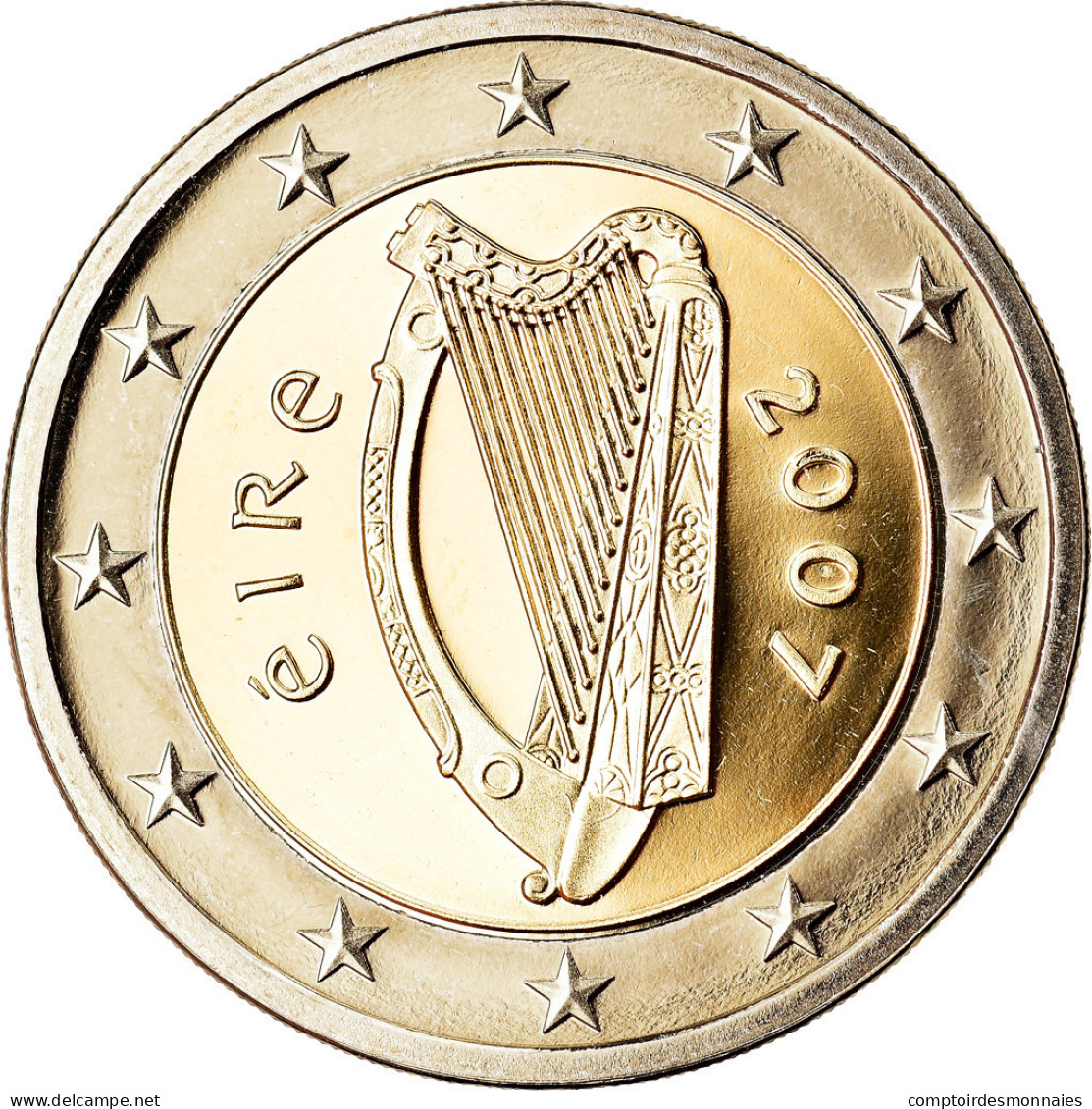 IRELAND REPUBLIC, 2 Euro, 2007, BE, FDC, Bi-Metallic, KM:51 - Irlande