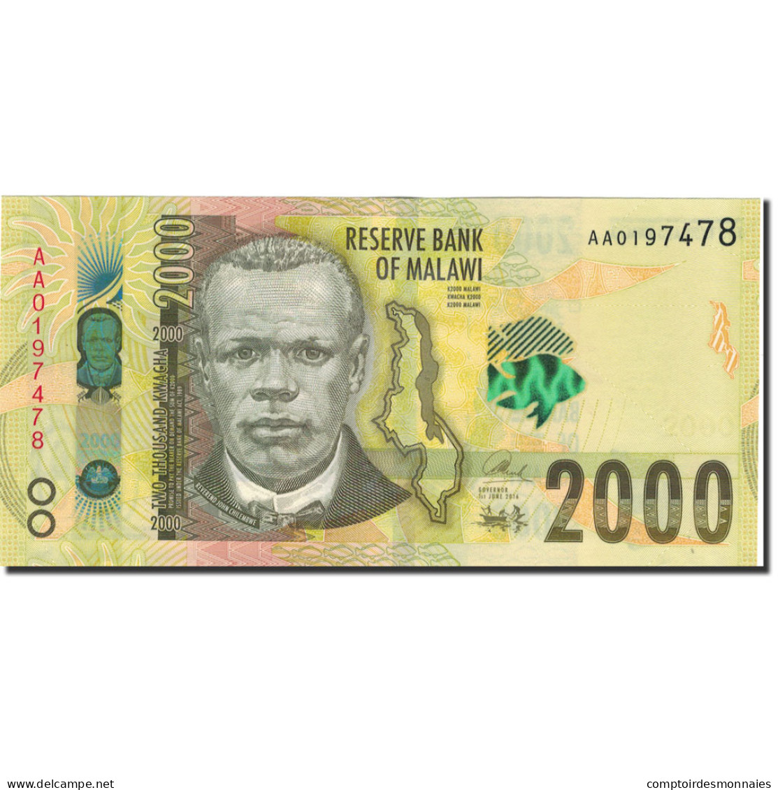 Billet, Malawi, 1000 Kwacha, 2016, 2016-01-01, NEUF - Malawi