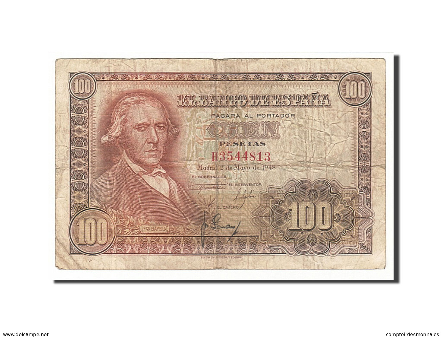 Billet, Espagne, 100 Pesetas, 1948, 1948-05-02, B+ - 100 Pesetas