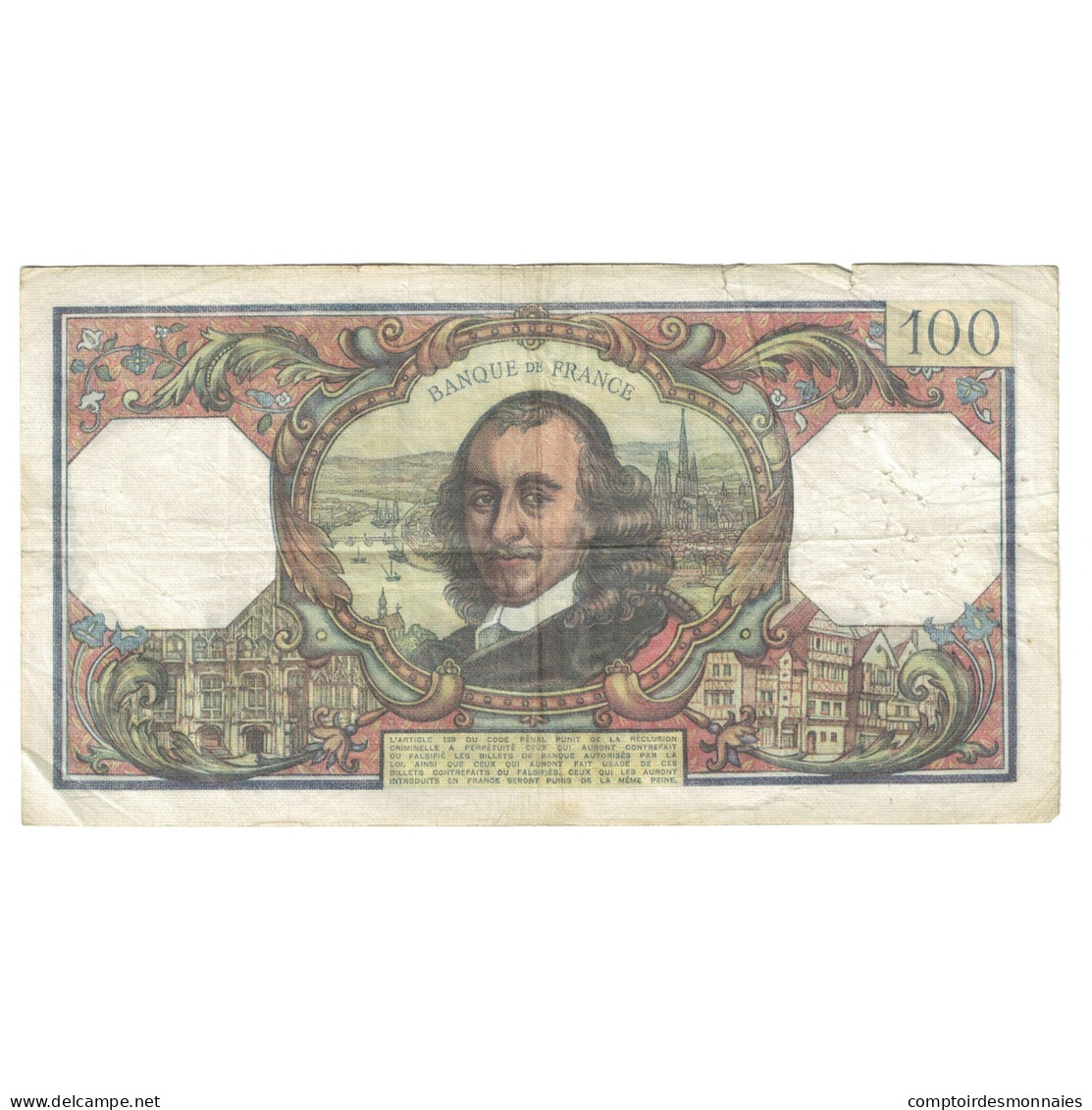 France, 100 Francs, Corneille, 1976, P.993, TB, Fayette:65.54, KM:149f - 100 F 1964-1979 ''Corneille''