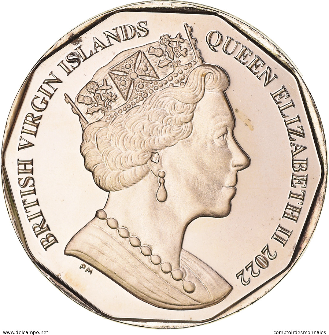 Monnaie, Îles Vierges Britanniques, Dollar, 2022, Pobjoy Mint, HMS Astrea.FDC - Islas Vírgenes Británicas