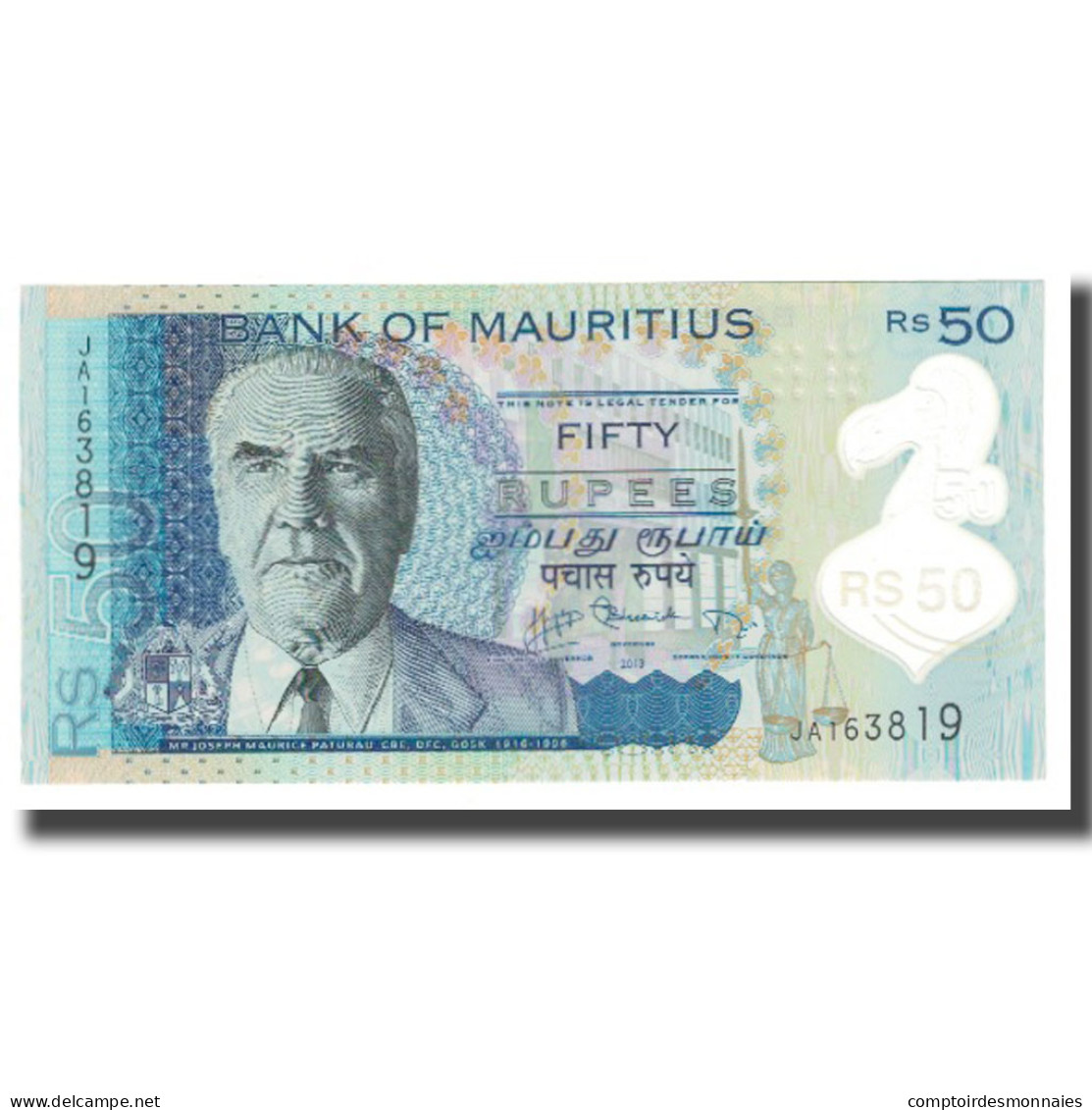 Billet, Mauritius, 50 Rupees, 2001, KM:50b, NEUF - Mauricio