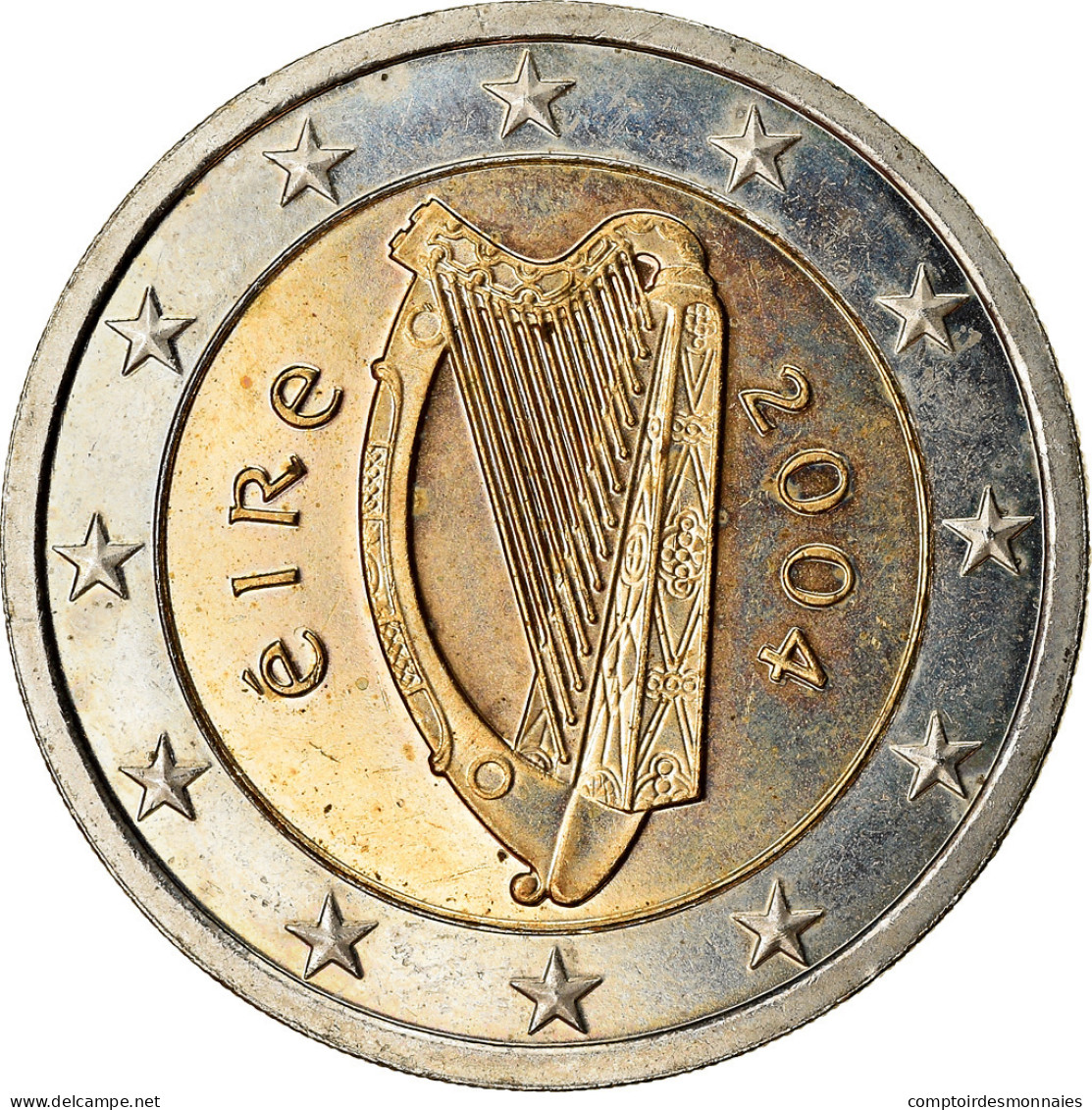 IRELAND REPUBLIC, 2 Euro, 2004, SPL, Bi-Metallic, KM:39 - Ierland