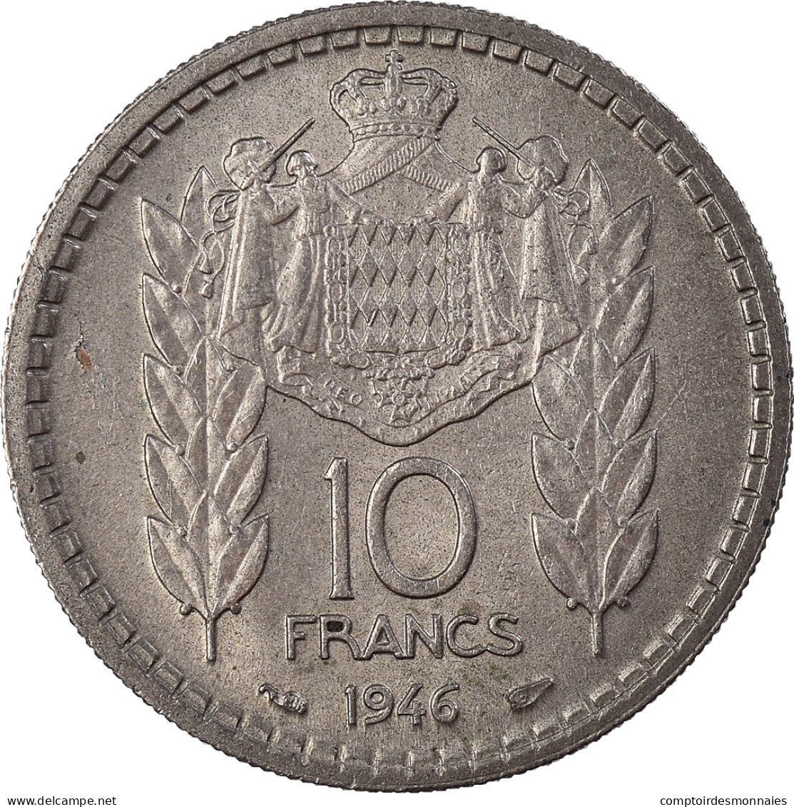 Monnaie, Monaco, Louis II, 10 Francs, 1946, Paris, TB+, Cupro-nickel - 1922-1949 Louis II.