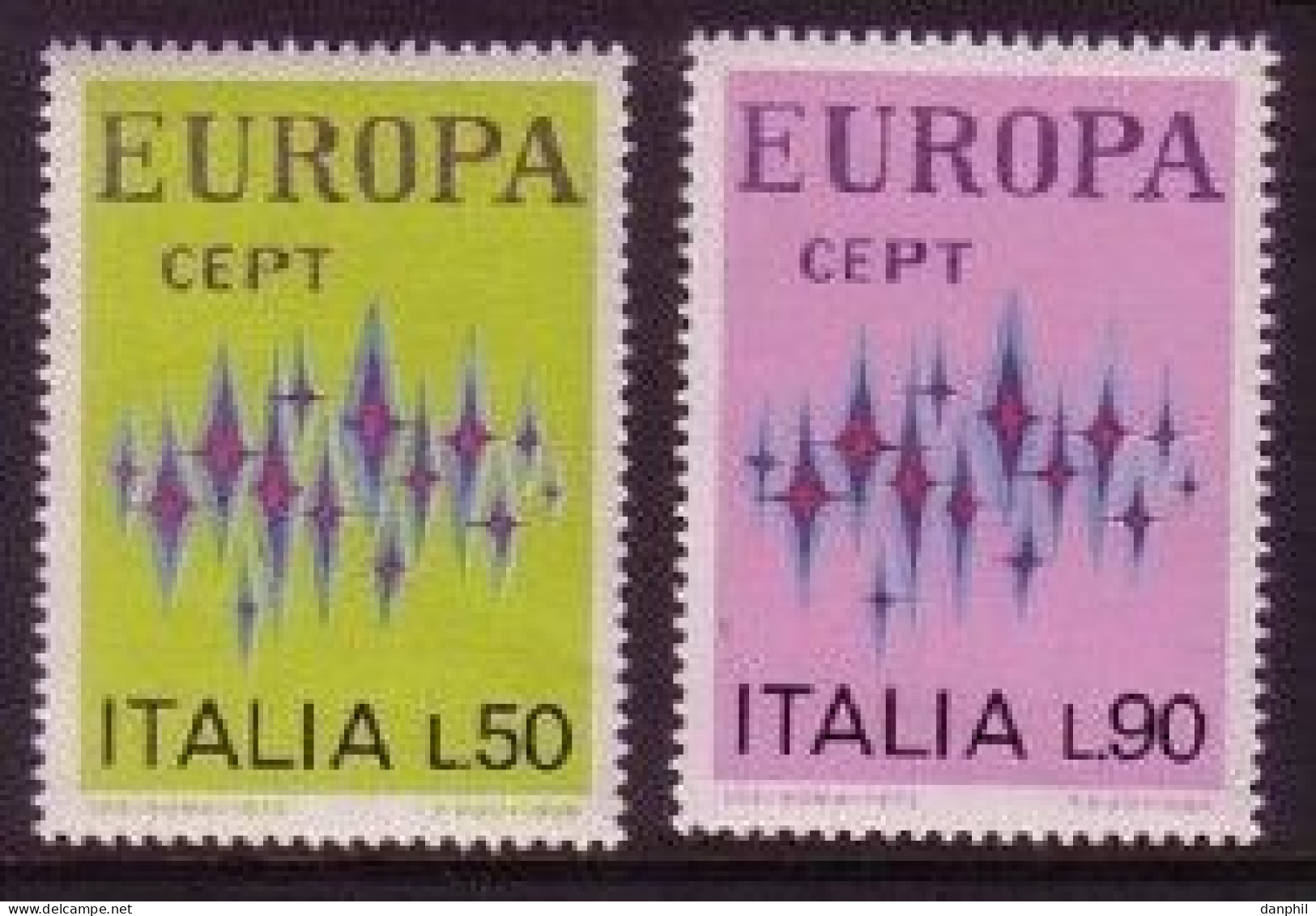 Italia 1972 Europa CEPT (**) Mi 1364-65; Y&T 1099-100 - 1972
