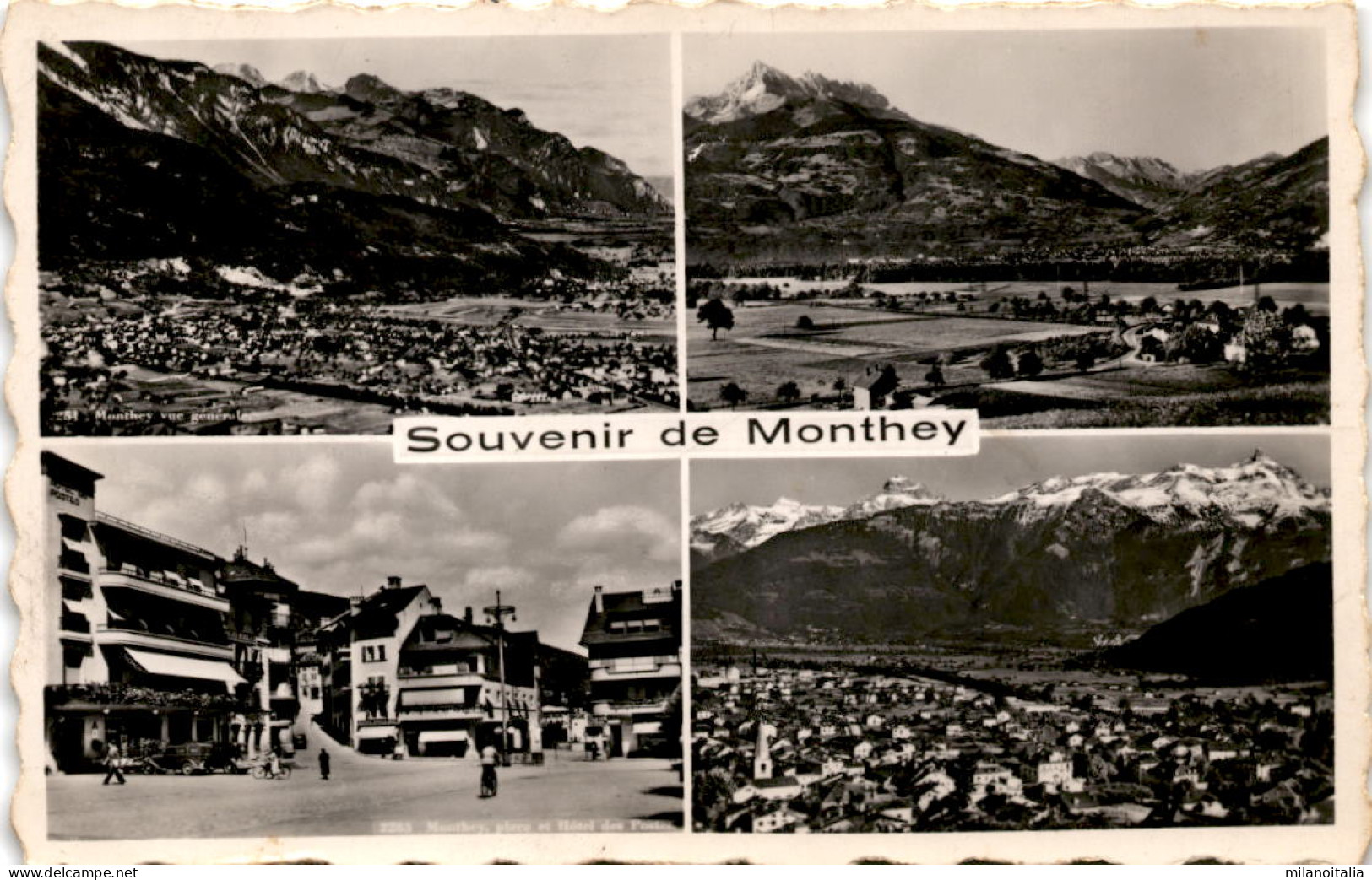 Souvenir De Monthey - 4 Bilder - Monthey