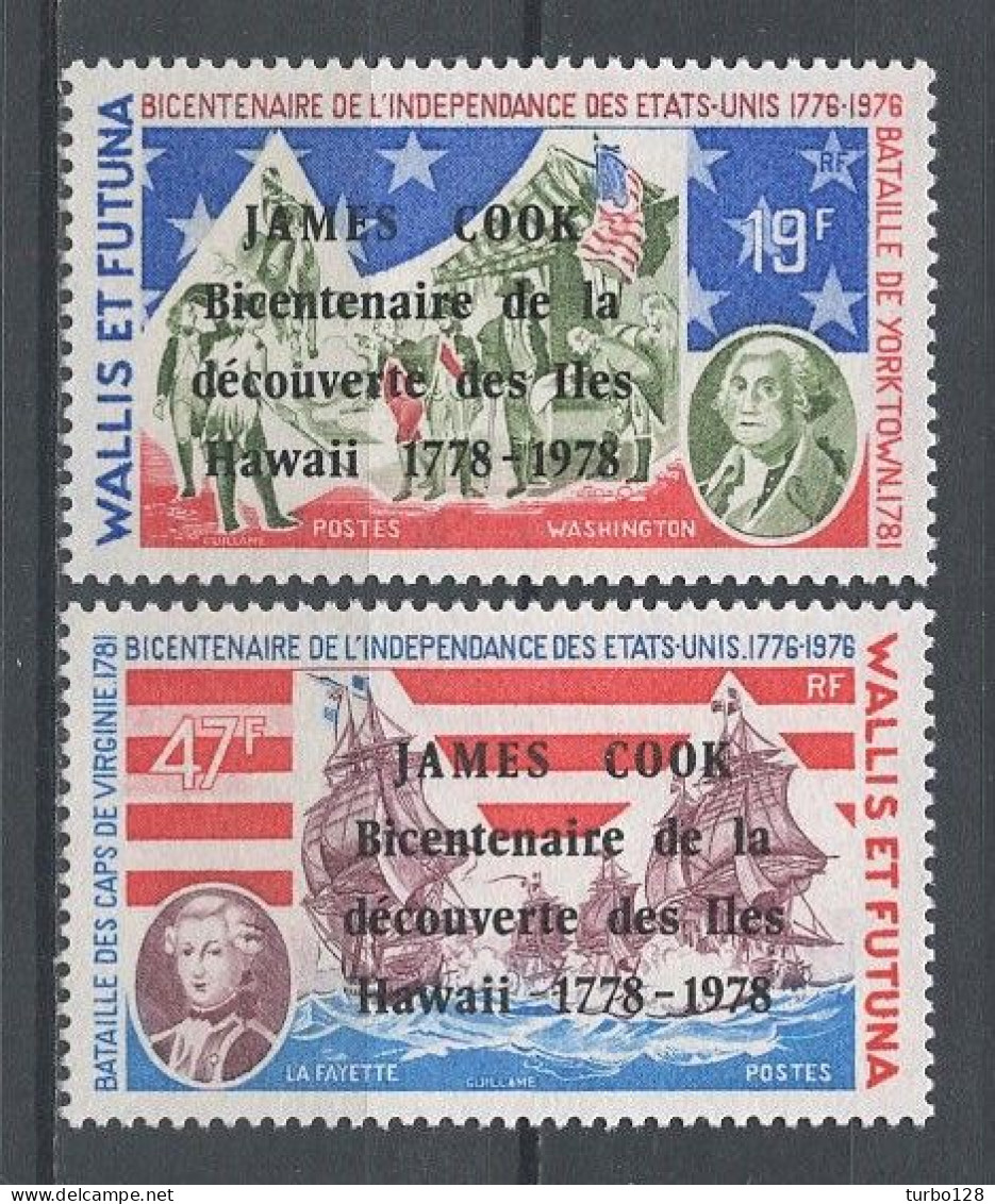 WALLIS FUTUNA 1978 N° 208/209 ** Neuf MNH Superbes C 11,70 € Bateaux Boats Ships Découverte Des îles Hawaii Cook - Unused Stamps