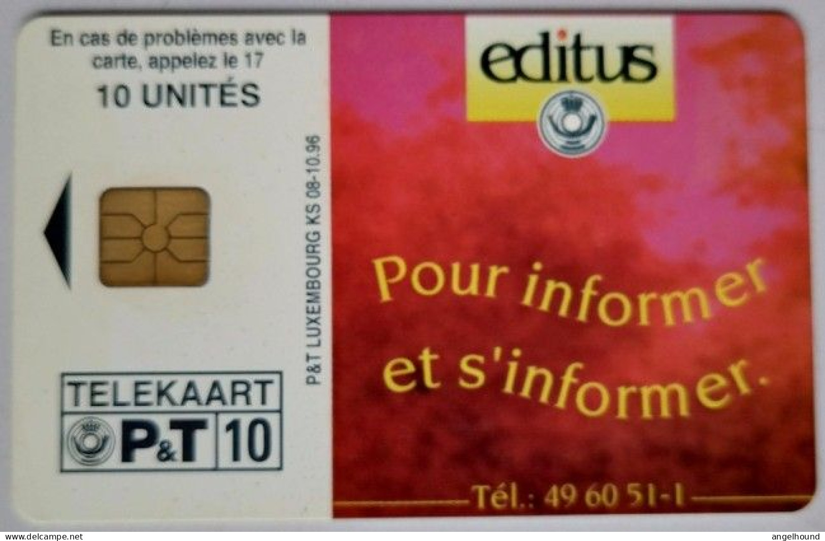 Luxembourg P&T 10 Units  KS 08 " Editus - Communiquer " - Luxembourg