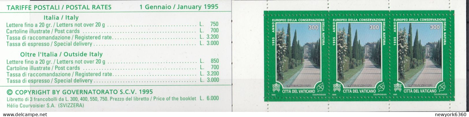 1995 VATICAN CARNET N** C1008 - Booklets