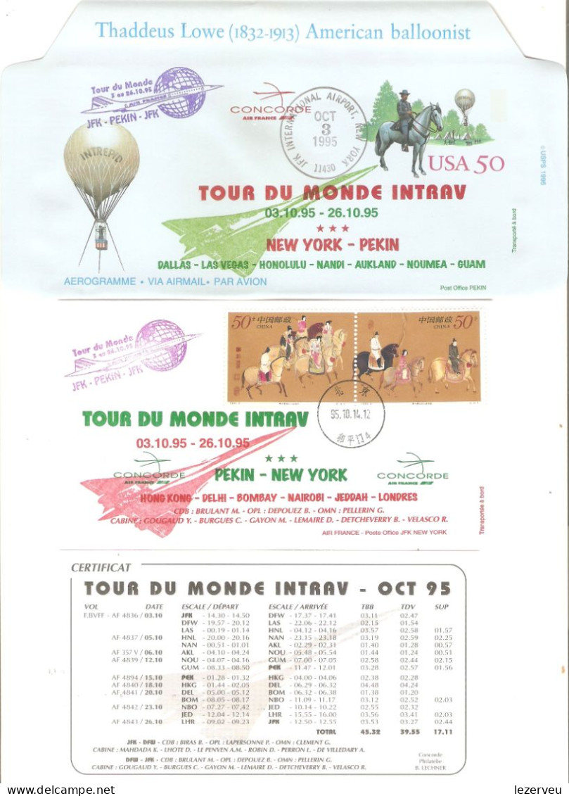 CONCORDE  TOUR DU MONDE INTRAV OCT 95 - Other & Unclassified