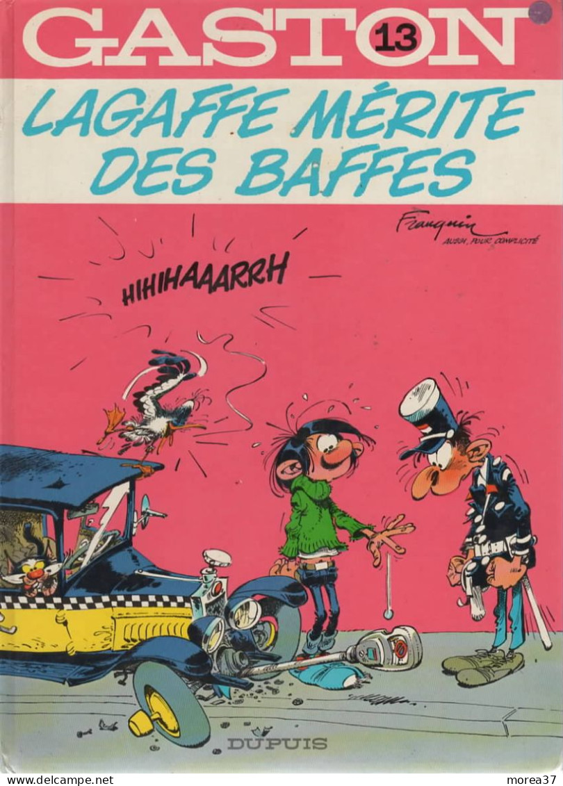 GASTON   "Lagaffe Mérite Des Baffes  "   Tome 13      FRANQUIN     DUPUIS - Gaston