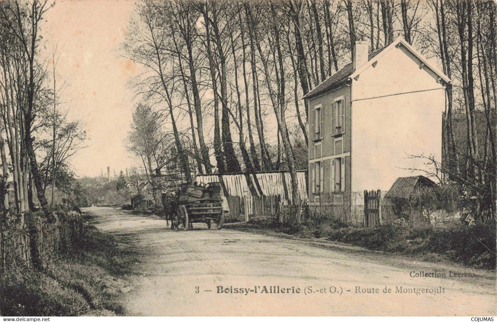 95 - BOISSY L AILLERIE - S17723 - Route De Montgeroult - Pli - Boissy-l'Aillerie