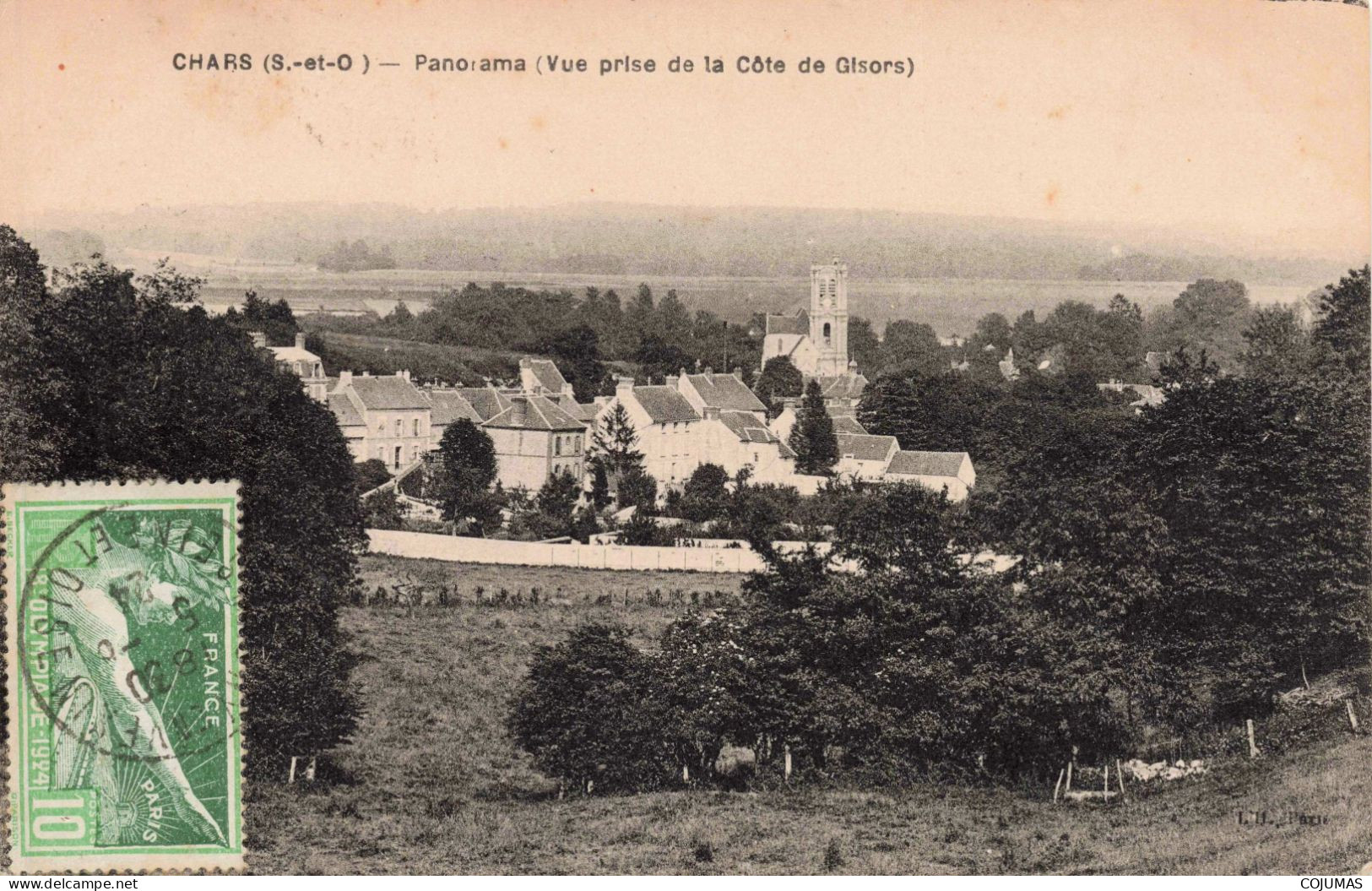 95 - CHARS - S17725 - Panorama - Vue Prise De La Côte De Gisors - Chars