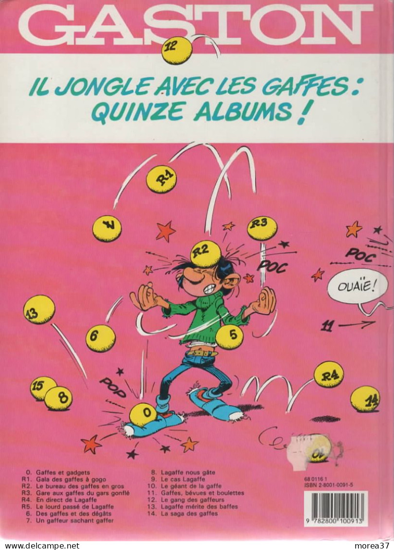 GASTON   "Le Cas Lagaffe "   Tome 9    FRANQUIN    DUPUIS - Gaston