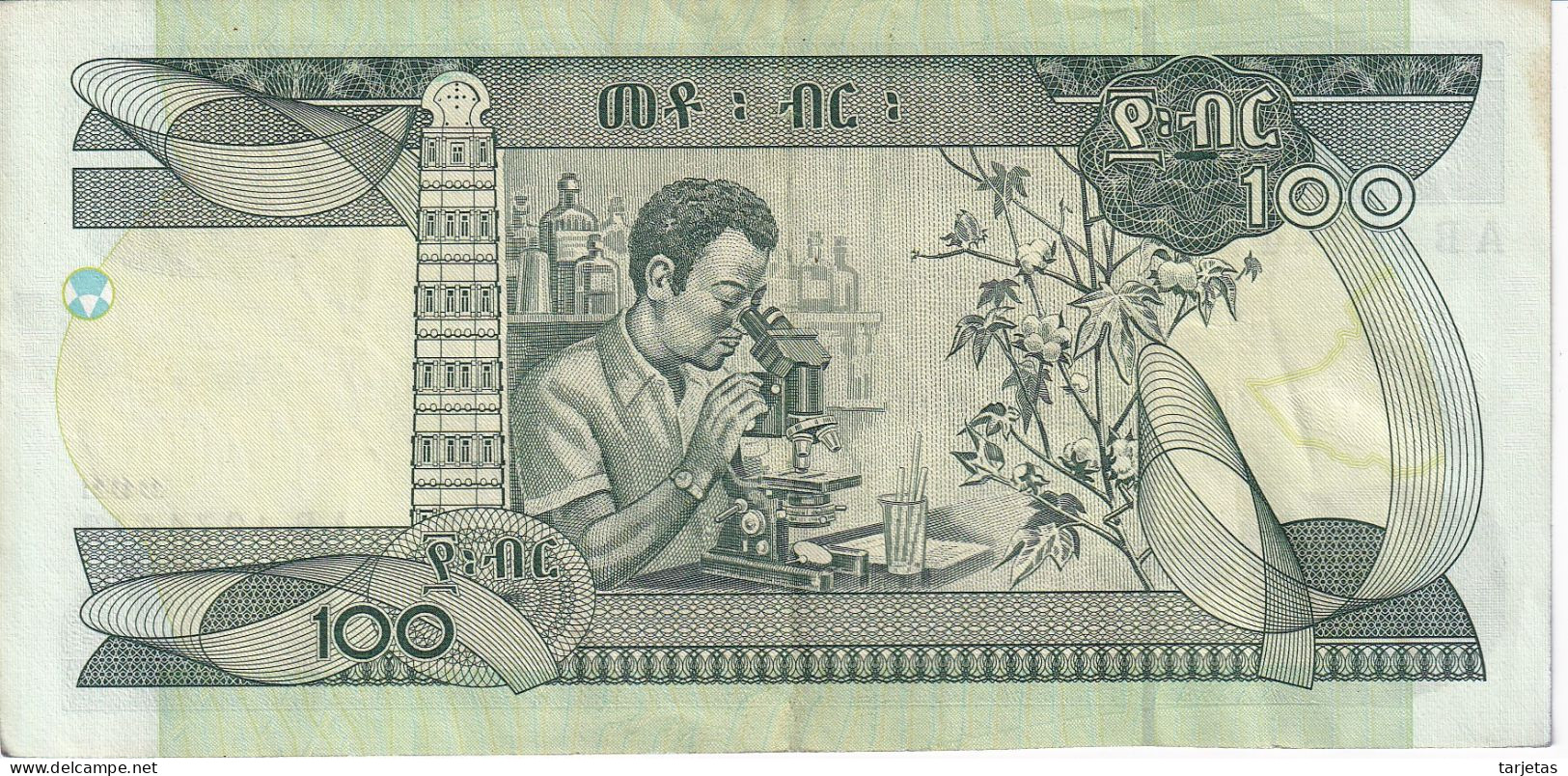 BILLETE DE ETIOPIA DE 100 BIRR DEL AÑO 1997 CALIDAD EBC (XF) (BANK NOTE) - Aethiopien