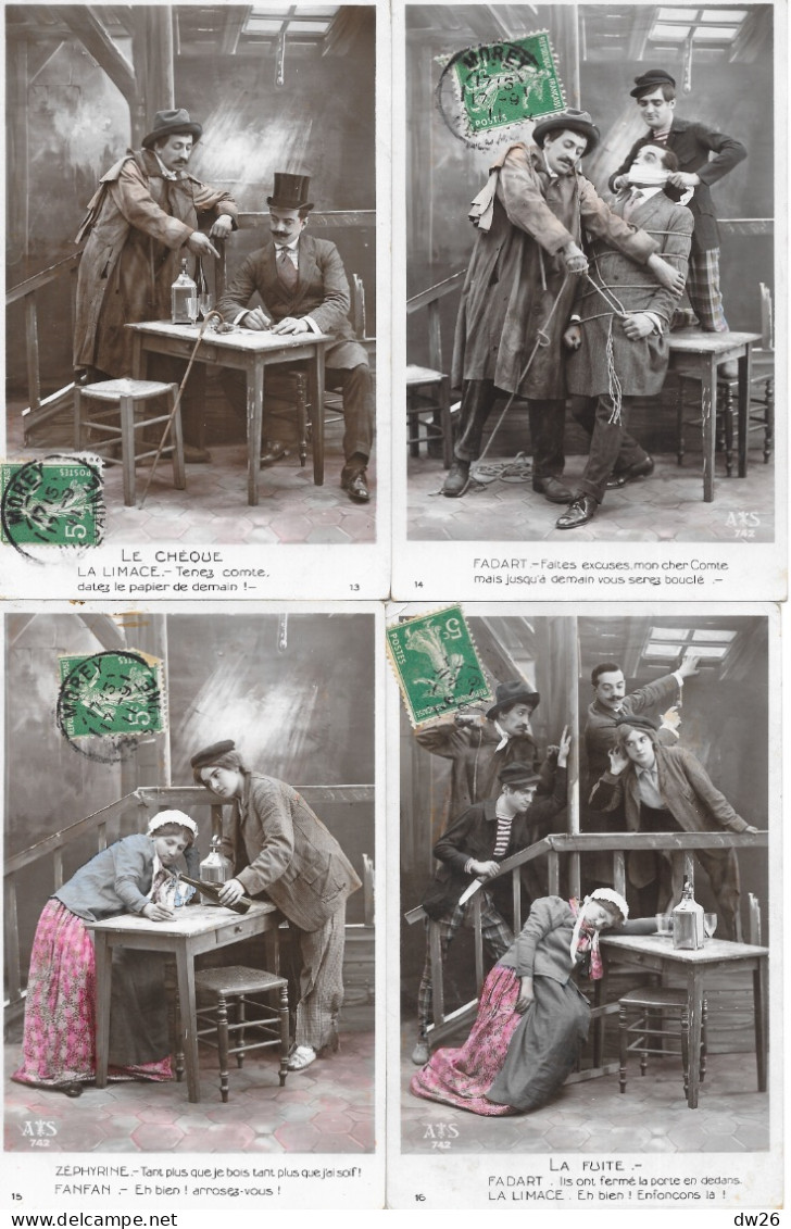 Fantaisie: Série A.S. 742 - 20 Cartes (incomplète, Manquent 2) L'Auberge Du Tourne-Bride (Fanfan, La Limace, Zéphyrine) - Collections & Lots