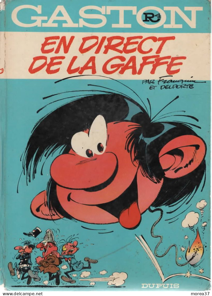 GASTON   "En Direct De La Gaffe  "   Tome R4  Dos Rond  FRANQUIN / JIDEHEM   DUPUIS - Gaston