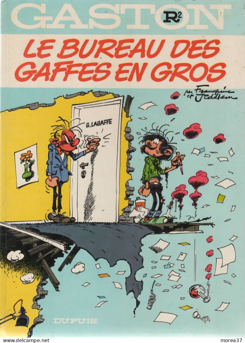 GASTON   "Le Bureau Des Gaffes En Gros "   Tome R2  Dos Rond  FRANQUIN / JIDEHEM   DUPUIS - Gaston