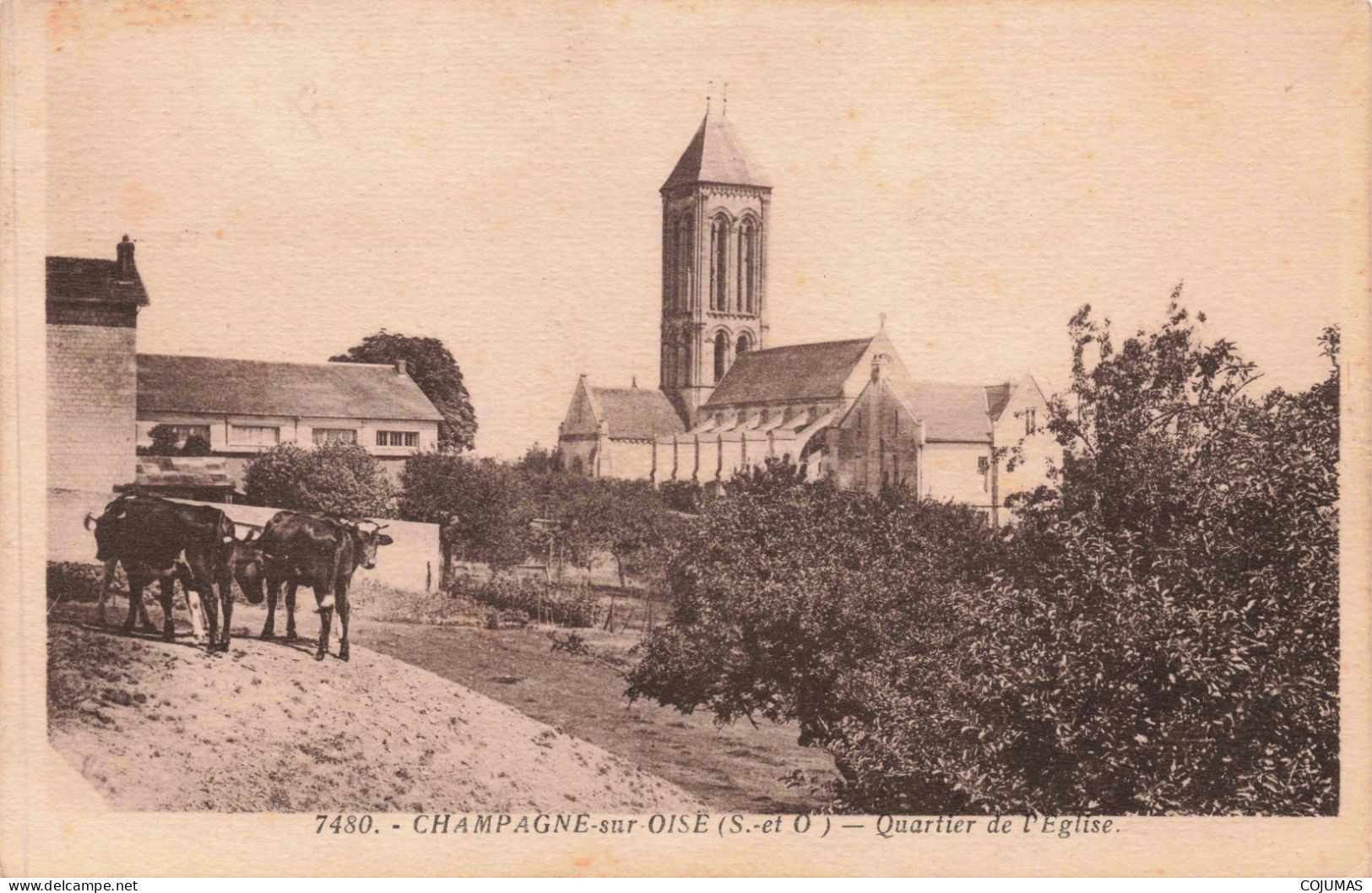 95 - CHAMPAGNE SUR OISE - S17735 - Quartier De L'Eglise - Agriculture - Champagne Sur Oise