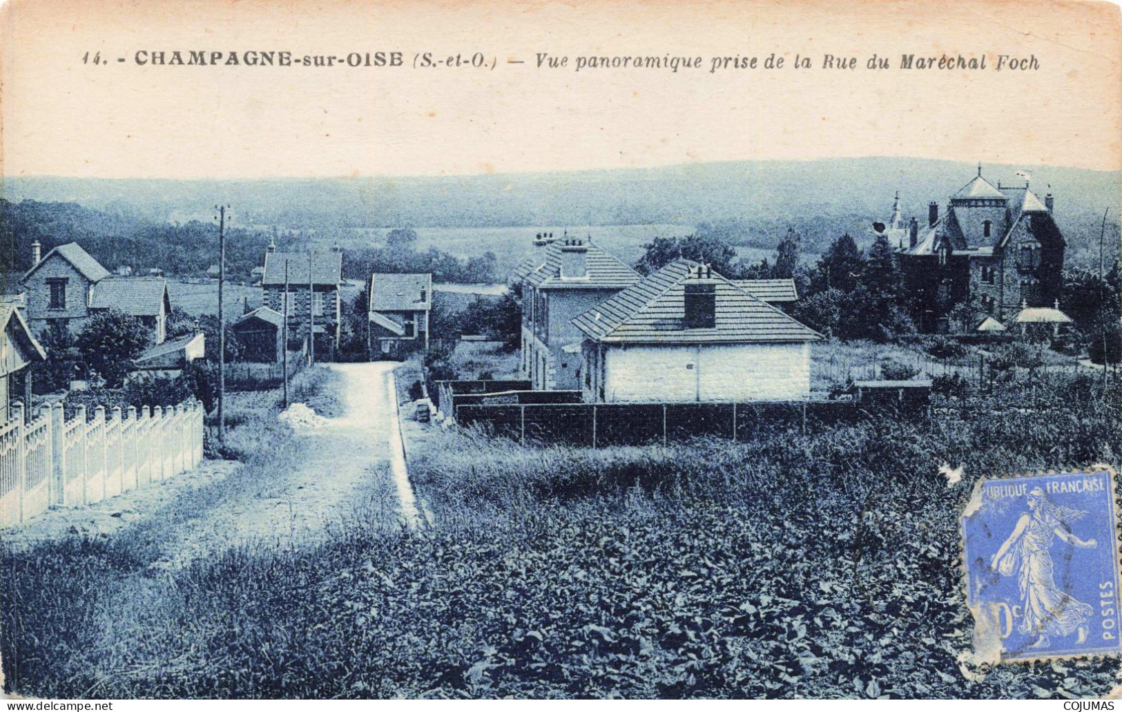 95 - CHAMPAGNE SUR OISE - S17741 - Vue Panoramique Prise De La Rue Du Maréchal Foch - Champagne Sur Oise