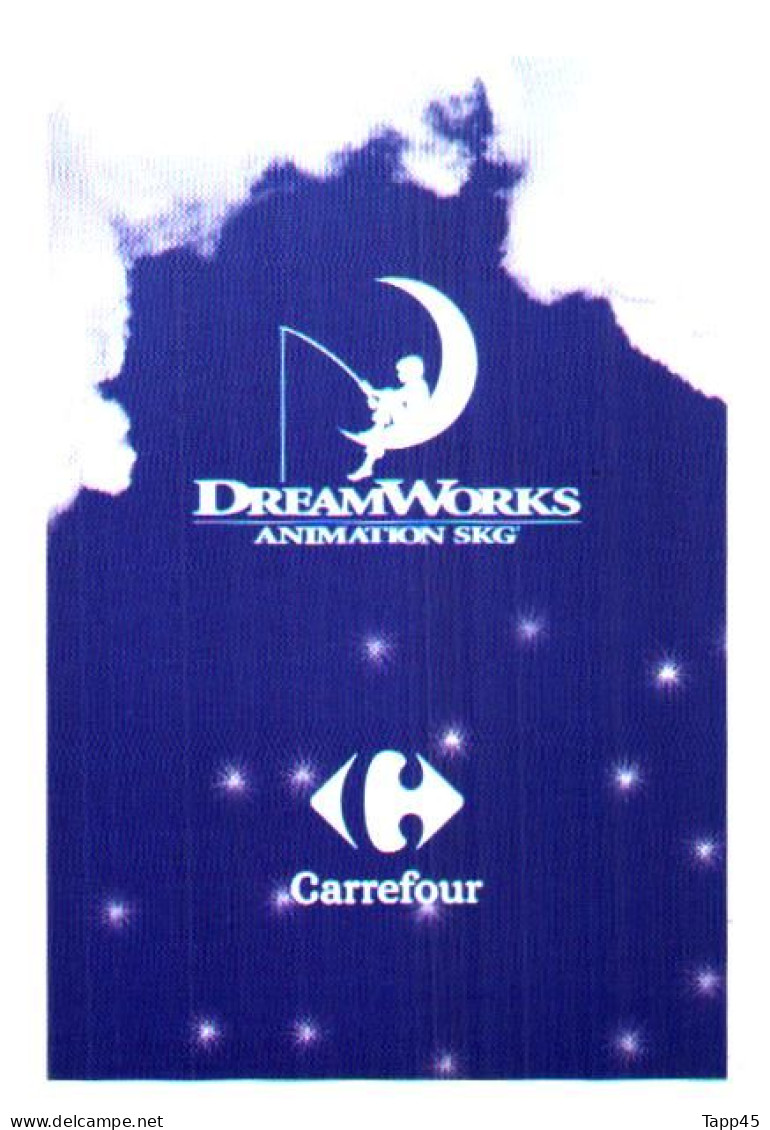 DreamWorks >Animation Skg > Carrefour > 10 cartes > Réf T v 13/2/7