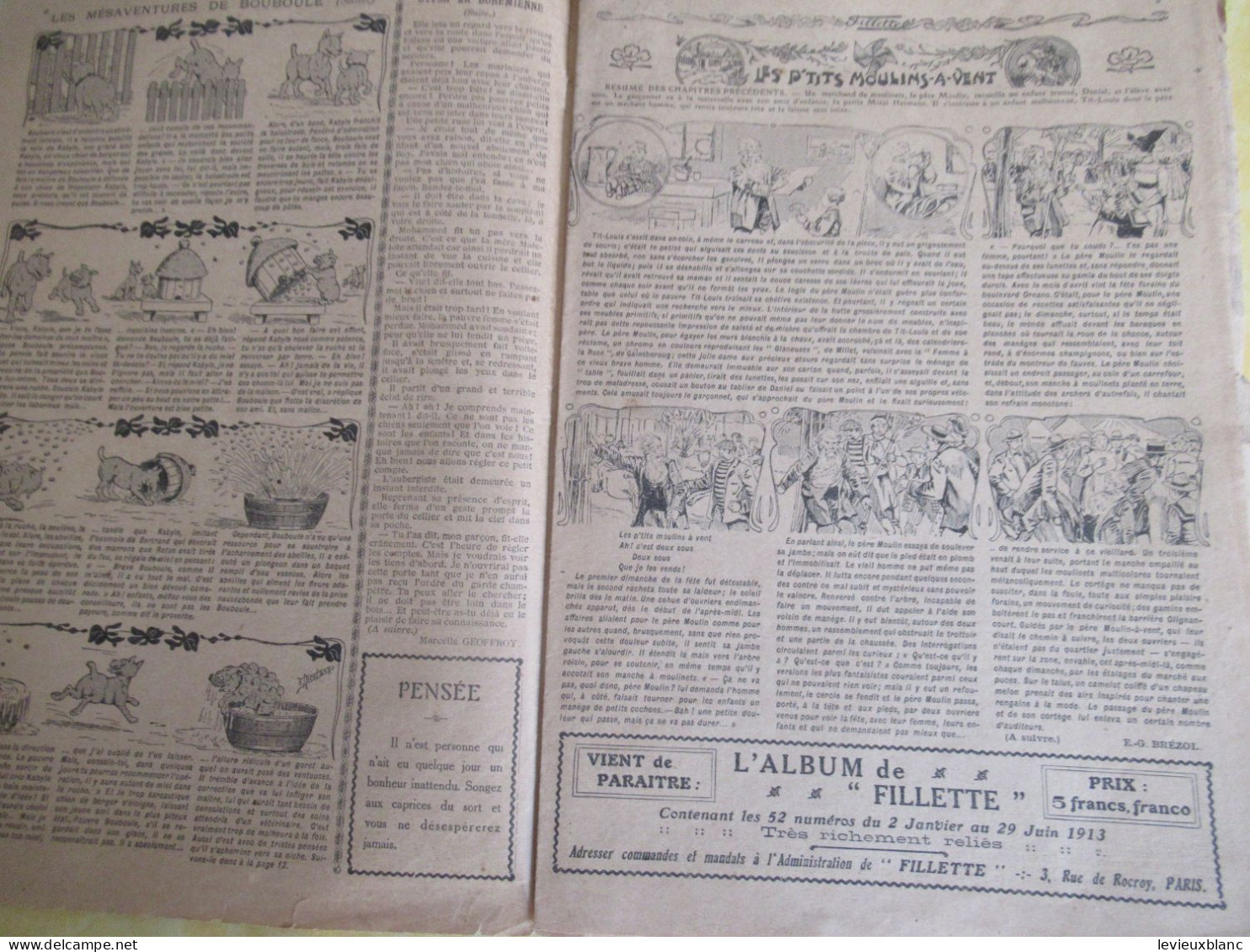 "Fillette" /Tous Les Jeudis Et Tous Les Dimanches /Publications OFFENSTADT / 16 Pages /6éme Année /N°288/1914      BD182 - Fillette