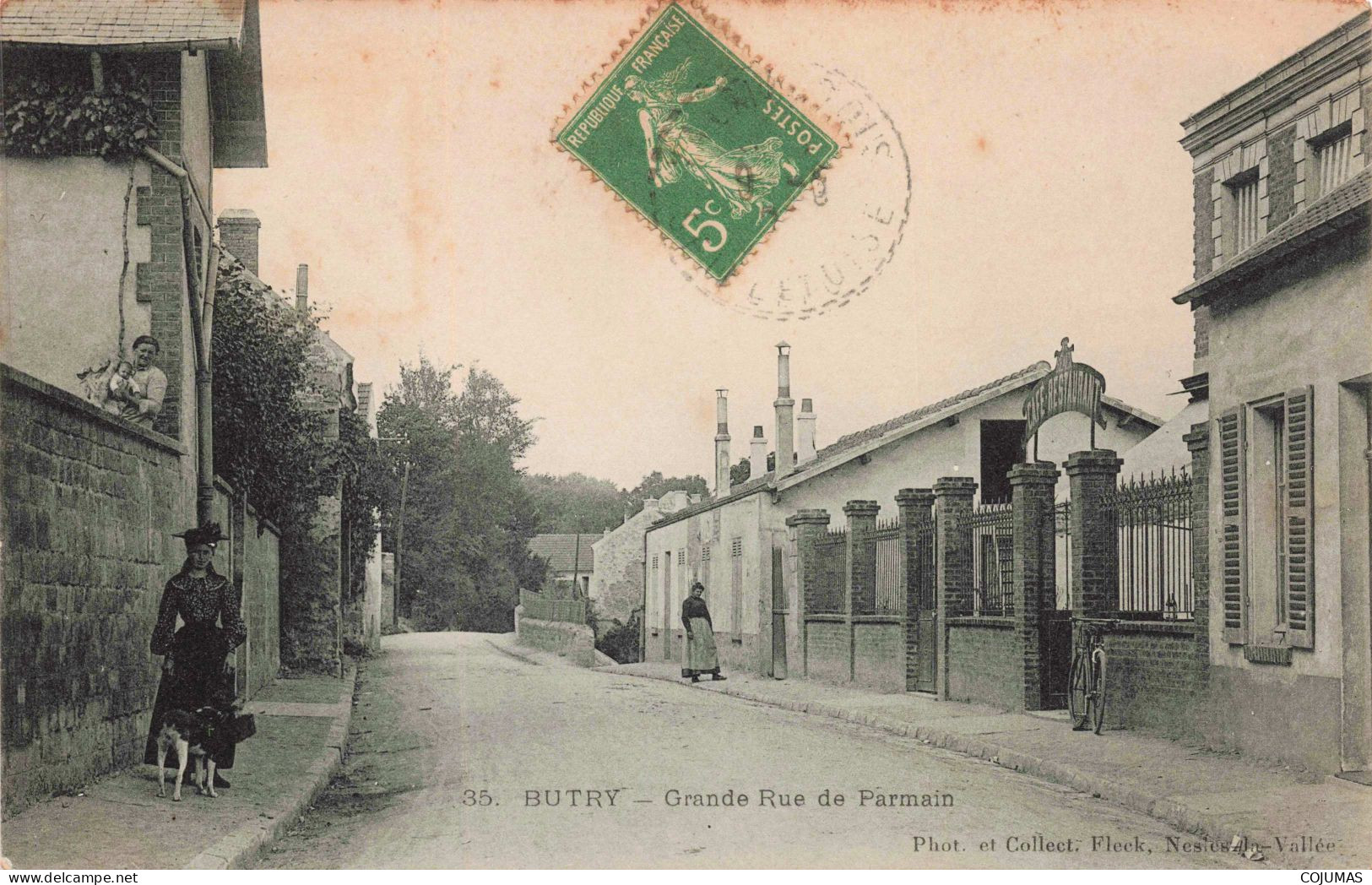 95 - BUTRY PLAGE - S17747 - Grande Rue De Parmain - Café Restaurant - Butry