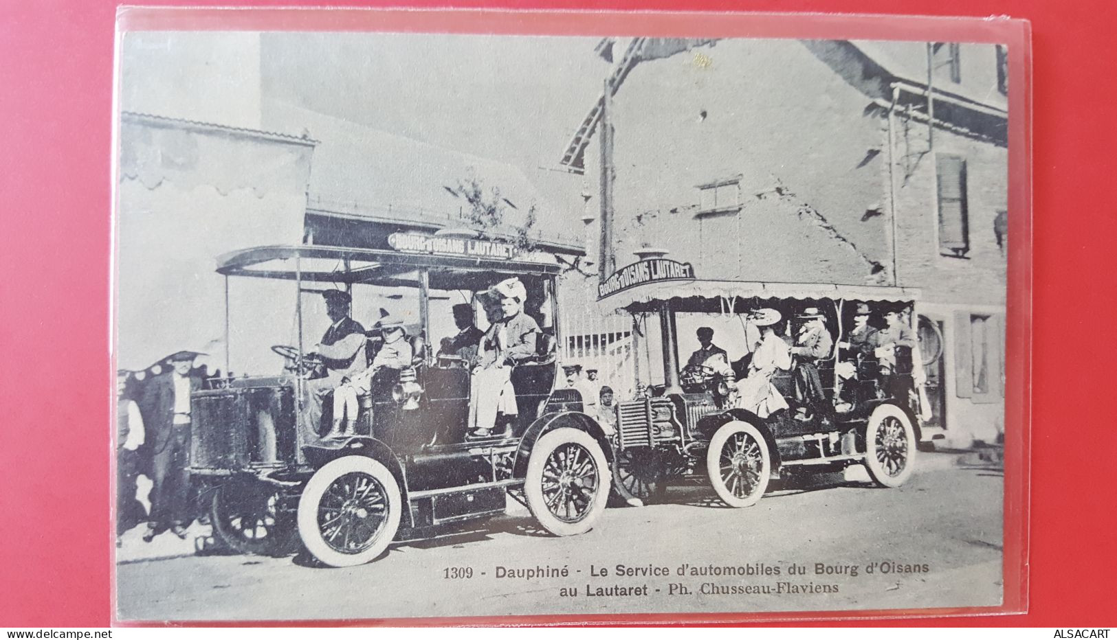 Service Automobiles Du Bourg D'oisans Au Lautaret , Ph Flaviens , Top Carte - Bourg-d'Oisans