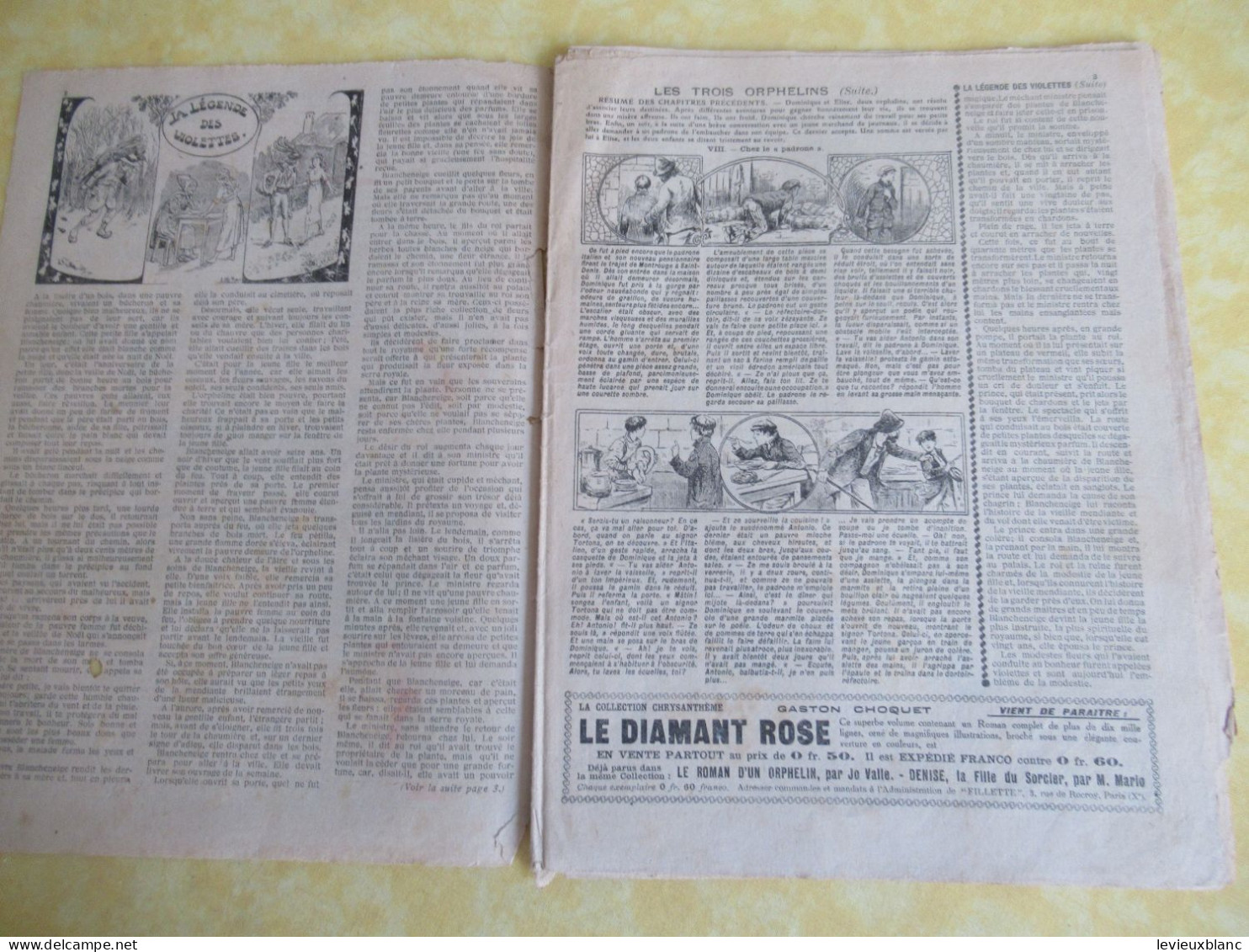 "Fillette" /Tous Les Jeudis Et Tous Les Dimanches /Publications OFFENSTADT /16 Pages / 6éme Année /N°345/1914      BD183 - Fillette