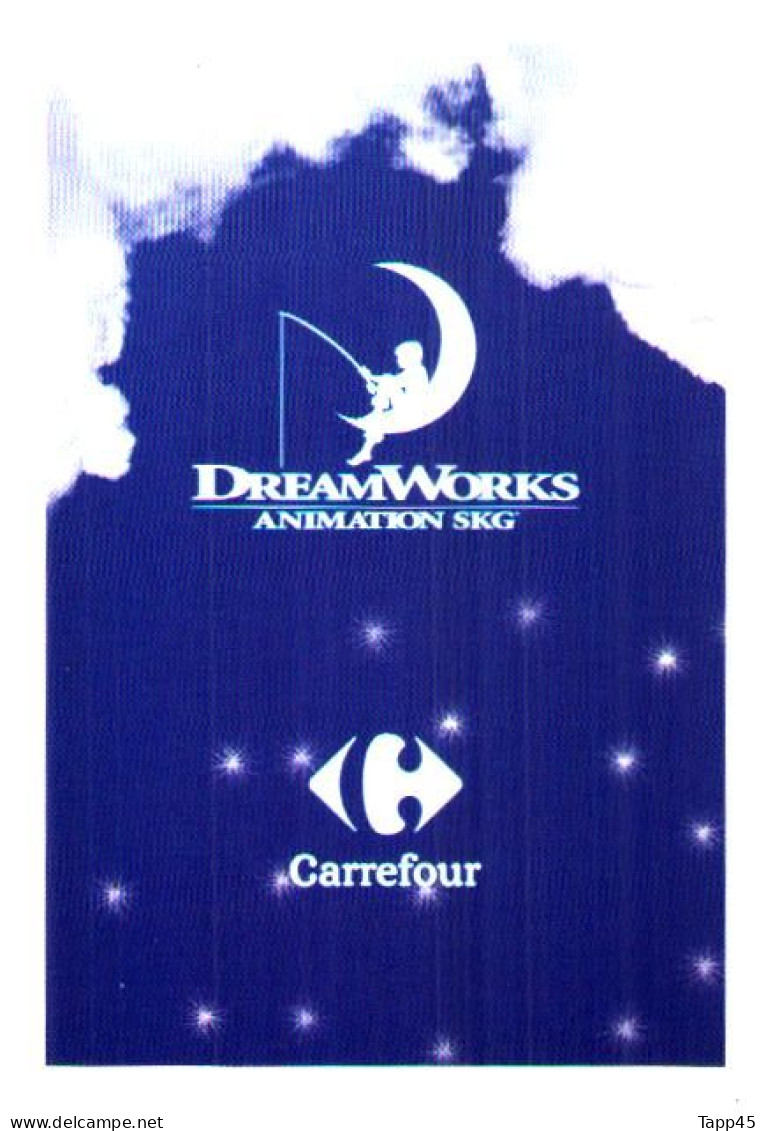 DreamWorks >Animation Skg > Carrefour > 10 cartes > Réf T v 13/3/15