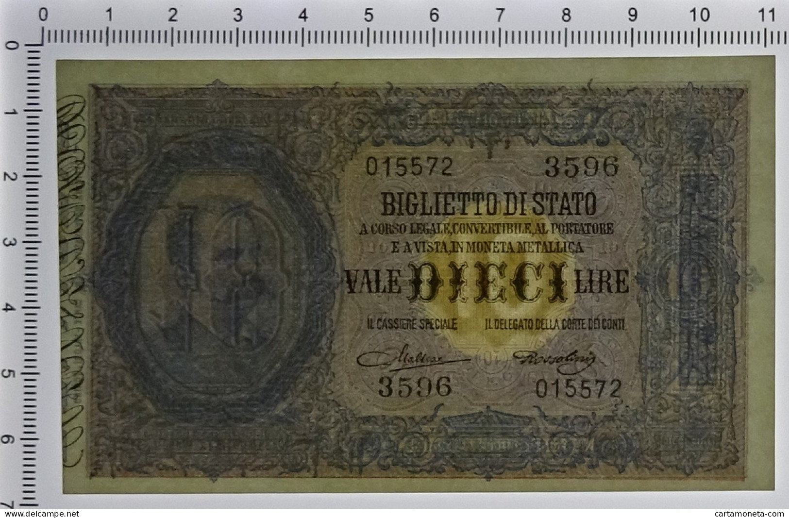 10 LIRE BIGLIETTO DI STATO EFFIGE UMBERTO I 19/05/1923 SUP+ - Sonstige