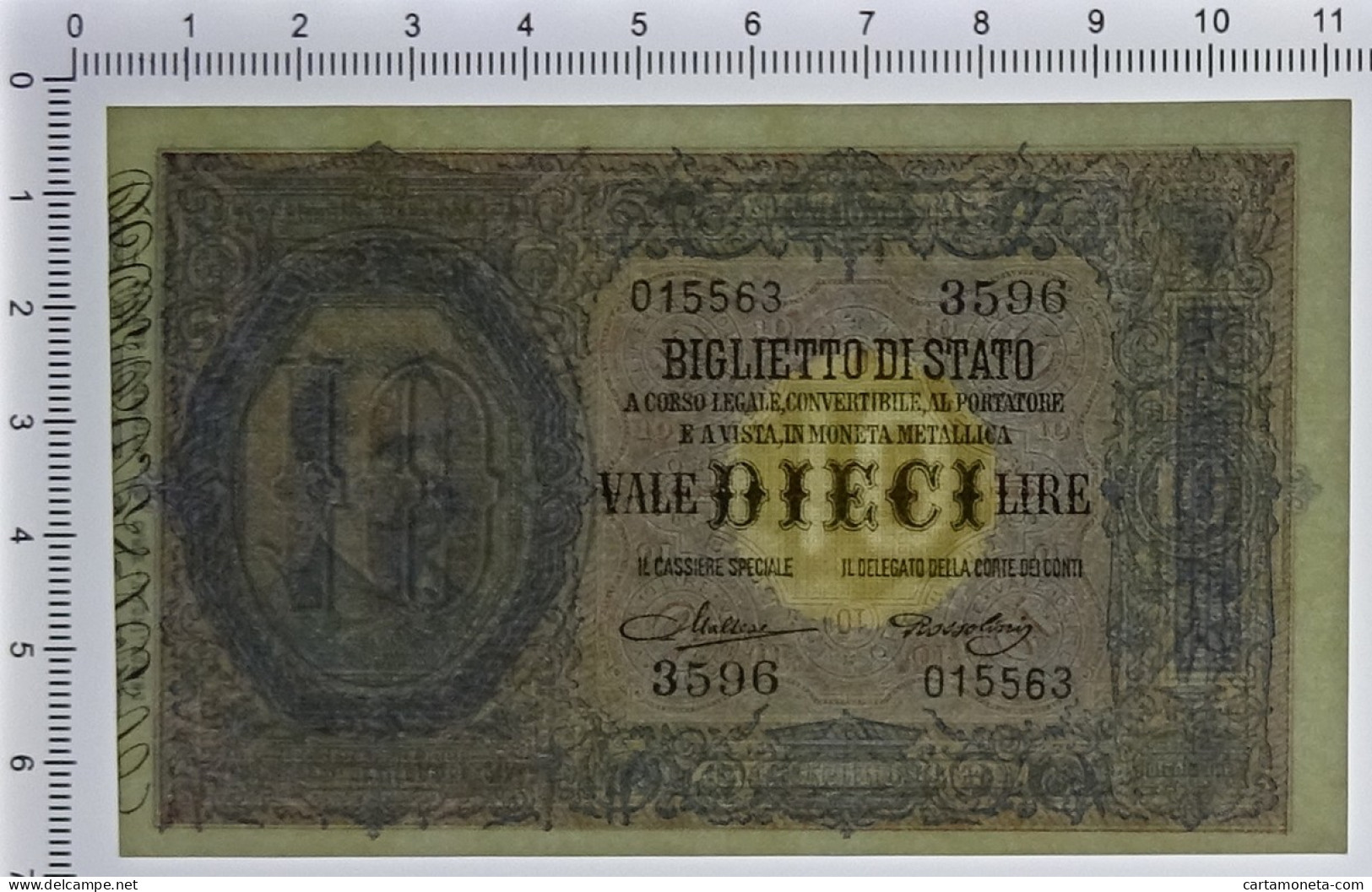 10 LIRE BIGLIETTO DI STATO EFFIGE UMBERTO I 19/05/1923 FDS - Regno D'Italia – Autres