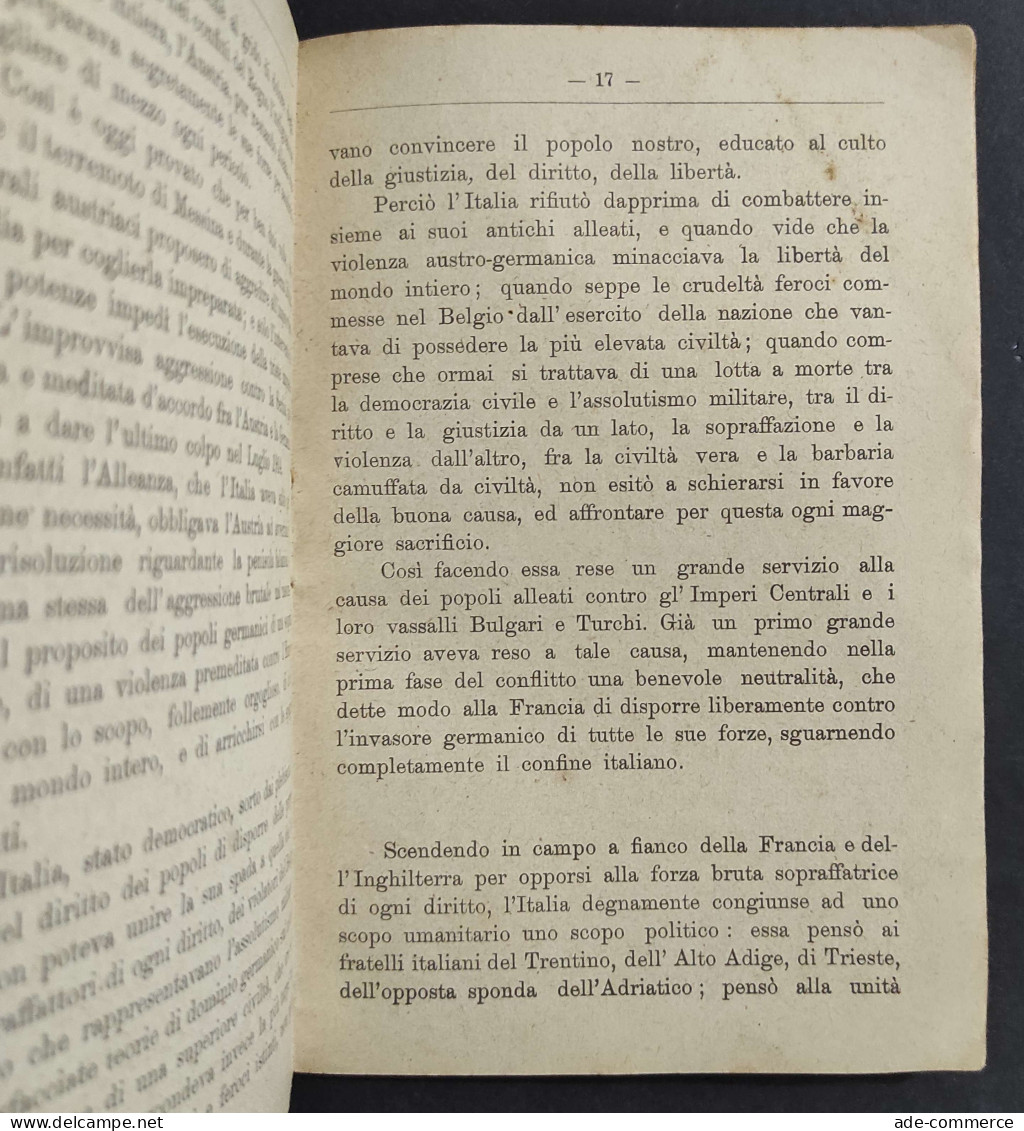 Regia Marina - Ultima Guerra Dell'Indipendenza Italiana 1915-1918                                                        - Oorlog 1939-45