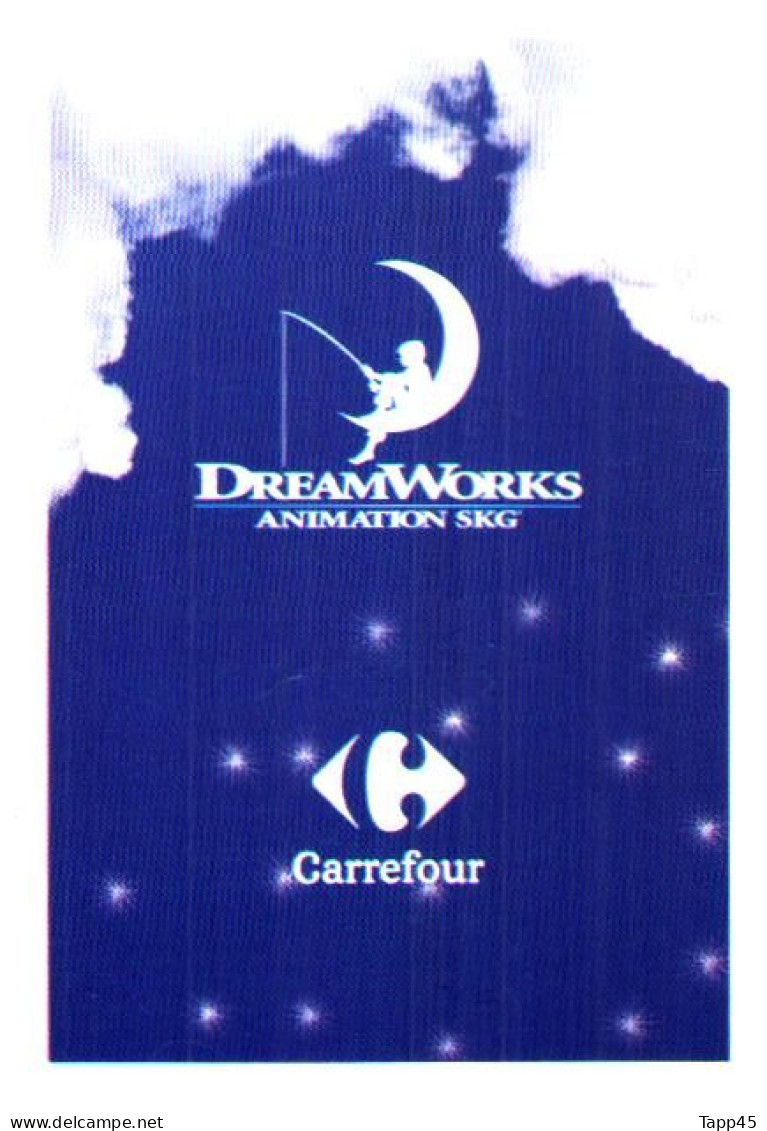 DreamWorks >Animation Skg > Carrefour > 10 cartes > Réf T v 13/3/17