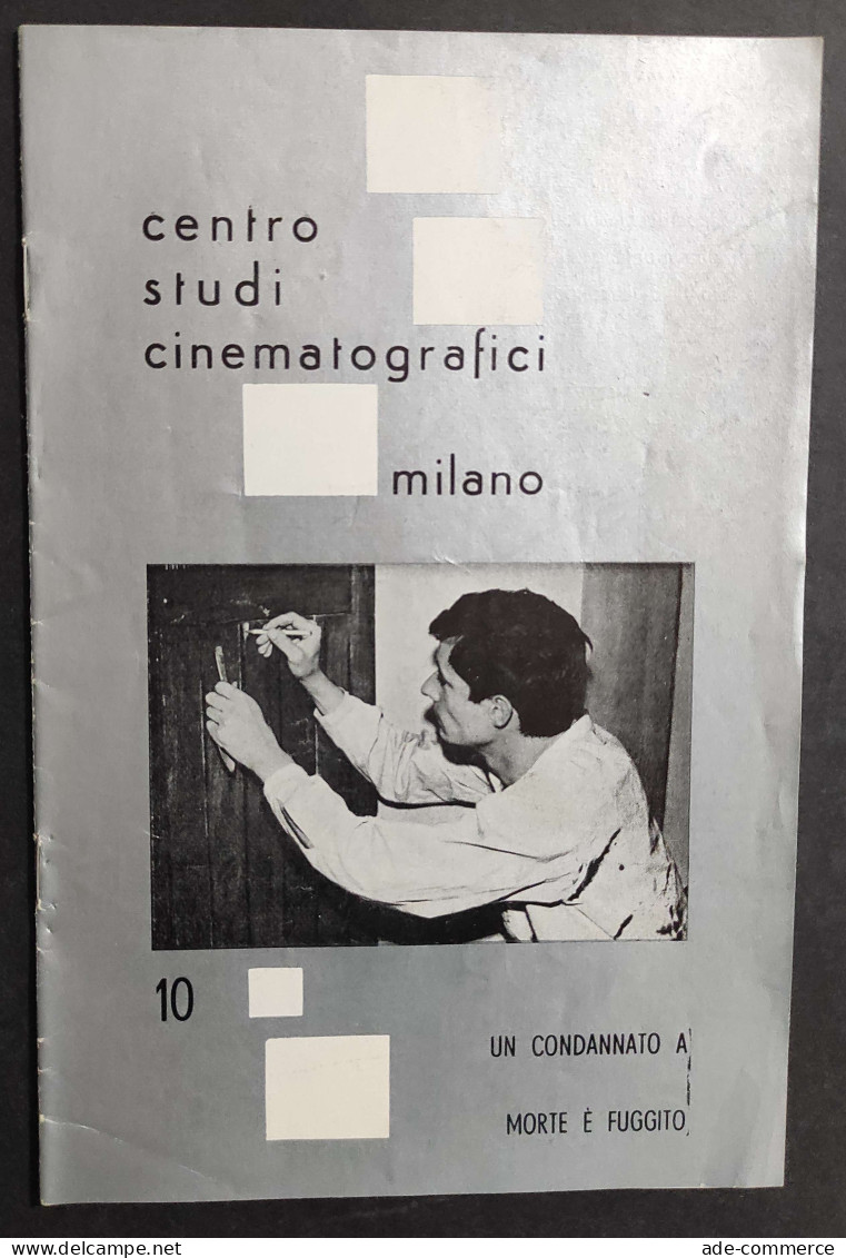 Un Condannato A Morte è Fuggito - 1959 - Centro Studi Cinematografici Milano                                            - Cinema Y Música