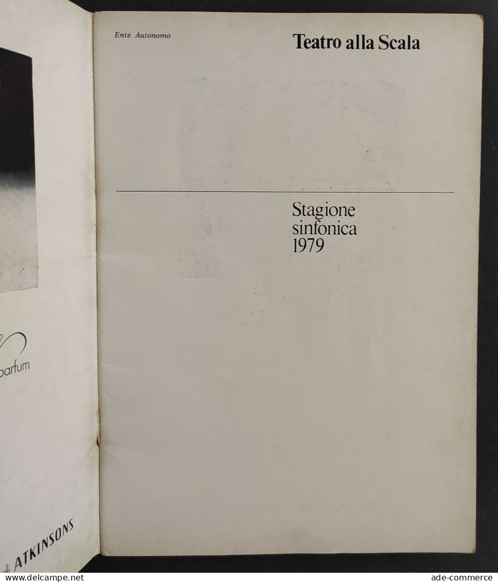 Teatro Alla Scala Stagione Sinfonica 1979 - 5° Concerto                                                                 - Cinema Y Música
