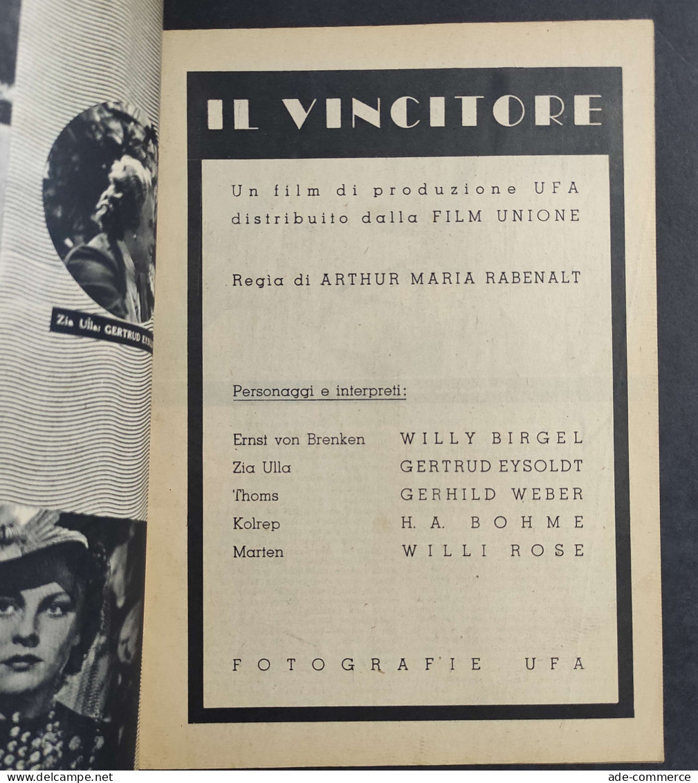 Cinedoc Il Vincitore - N.13 - Produzione UFA - Con W. Birgel                                                             - Film Und Musik