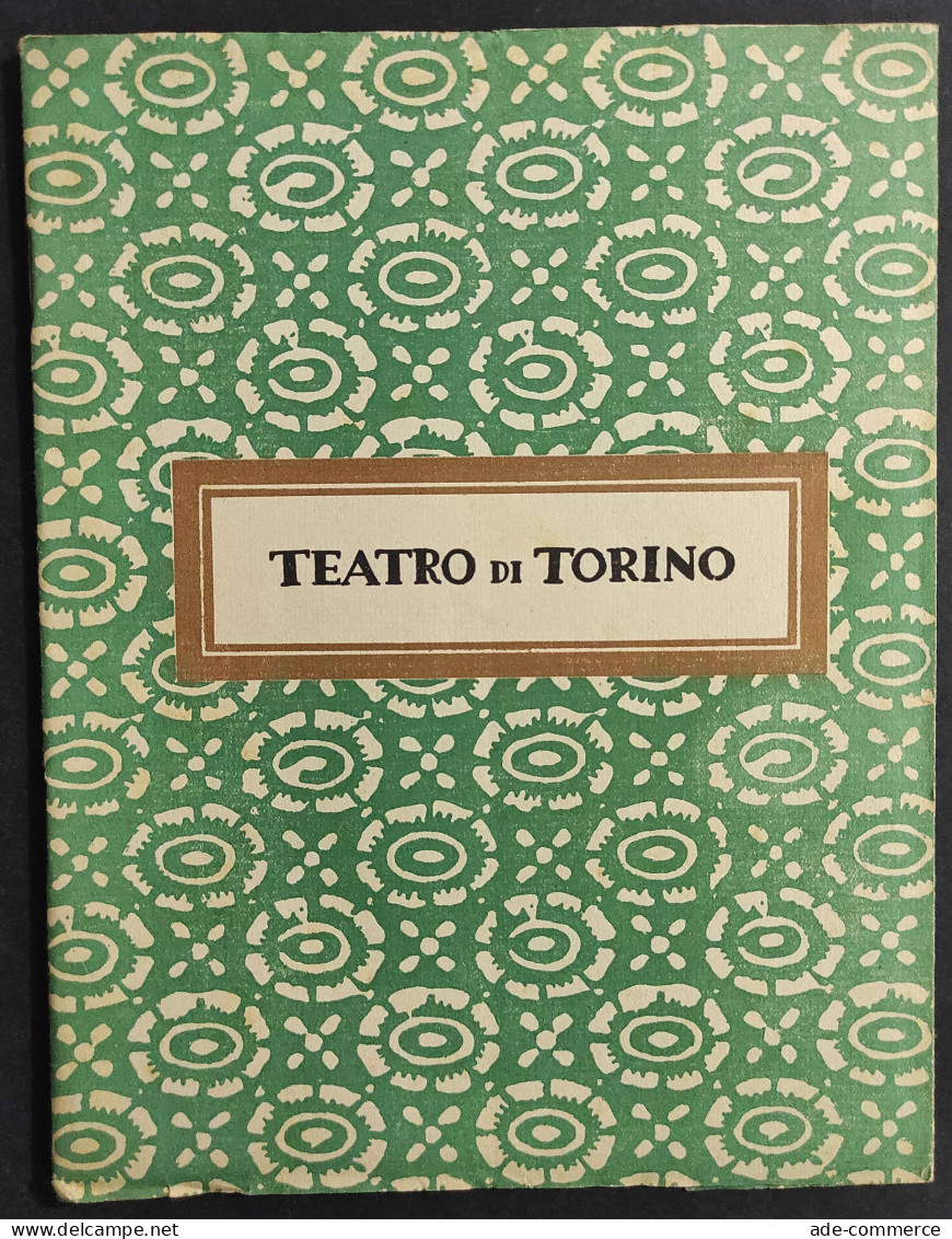 Teatro Di Torino - XIV Concerto Orchestrale - V. Gui - 1927                                                              - Cinema Y Música