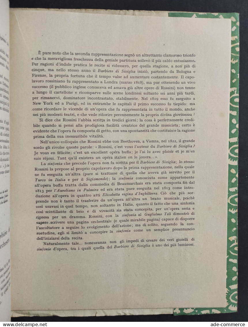 Teatro Di Torino - XIV Concerto Orchestrale - V. Gui - 1927                                                              - Cinema & Music