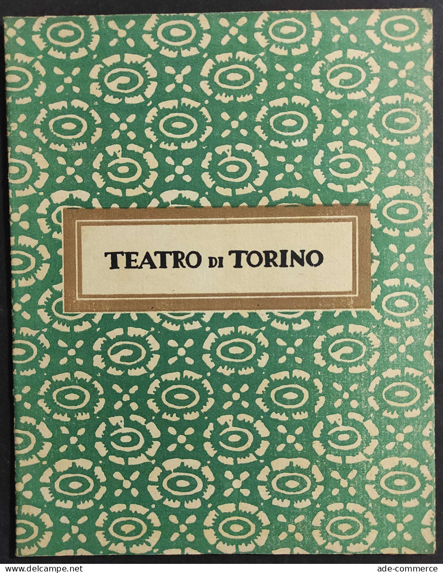 Teatro Di Torino - VIII Concerto Orchestrale - V. Gui - 1926                                                             - Cinema Y Música