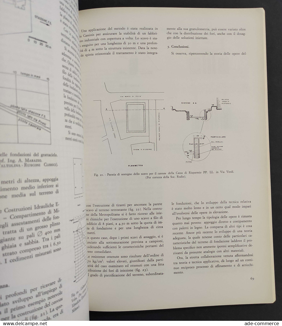 Il Sottosuolo Di Milano 1 - Ed. Scientifiche Italiane- 1969                                                              - Matemáticas Y Física