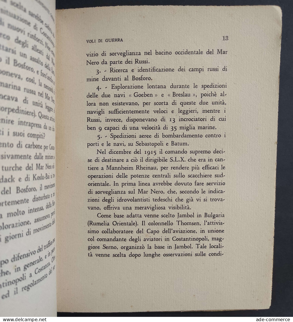 Voli Di Guerra - 40.000 Km. In Zeppelin - C. Goebel - Ed. Marangoni - 1933                                               - Guerre 1939-45