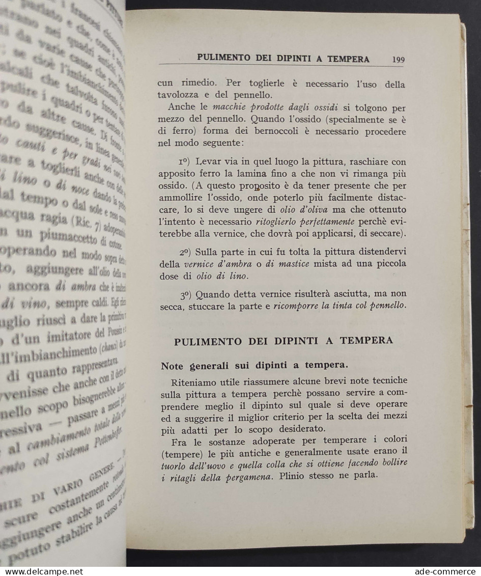 L'Arte Del Restauro - G. Piva - Ed. Hoepli - 1961                                                                        - Collectors Manuals