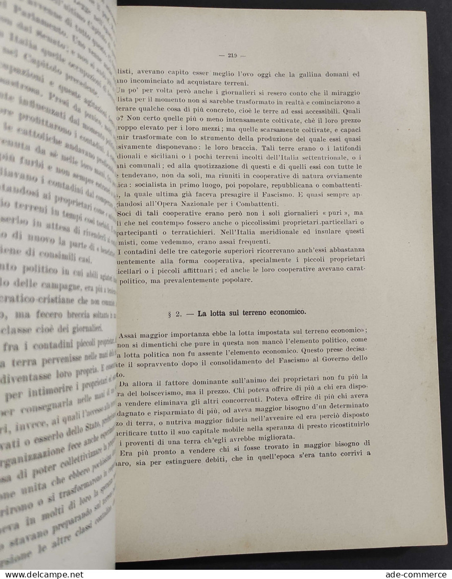 Inchiesta Sulla Piccola Proprietà Coltivatrice Nel Dopoguerra - G. Lorenzoni - 1939                                     - Jardinería