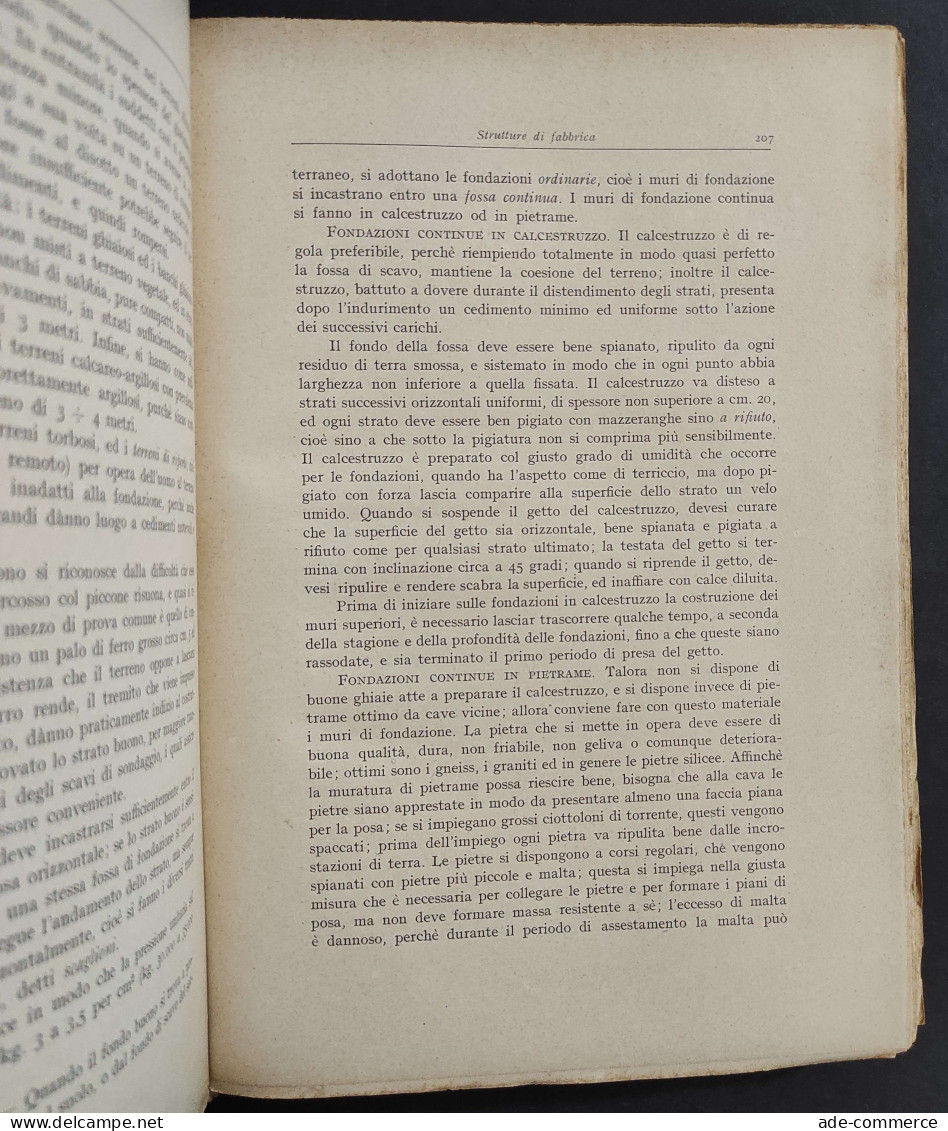 Corso Costruzioni Elementi Geometria Descrittiva - C. Levi - Ed. Hoepli - 1931                                           - Matemáticas Y Física