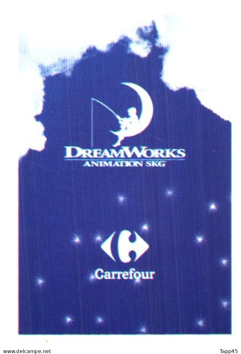 DreamWorks >Animation Skg > Carrefour > 10 cartes > Réf T v 13/4/20