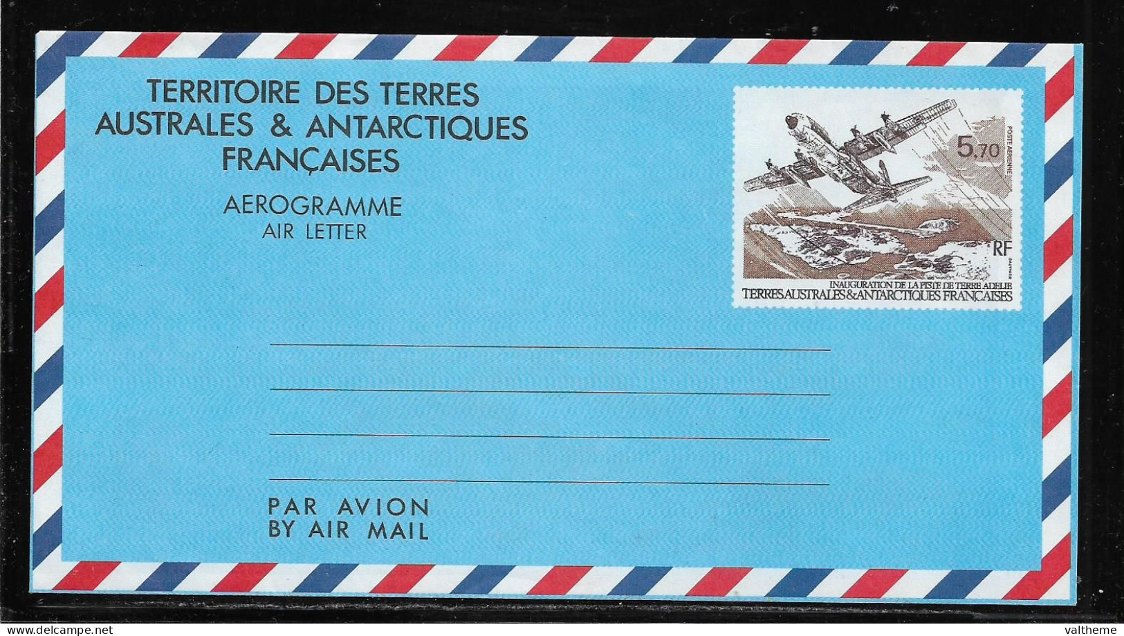 T.A.A.F.   ( TA - 608 )   1993   N° YVERT ET TELLIER  N°  AER1   N** - Enteros Postales