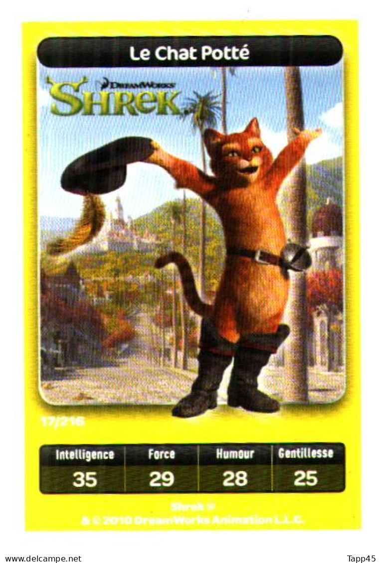 DreamWorks >Animation Skg > Carrefour > 10 cartes > Réf T v 13/4/23