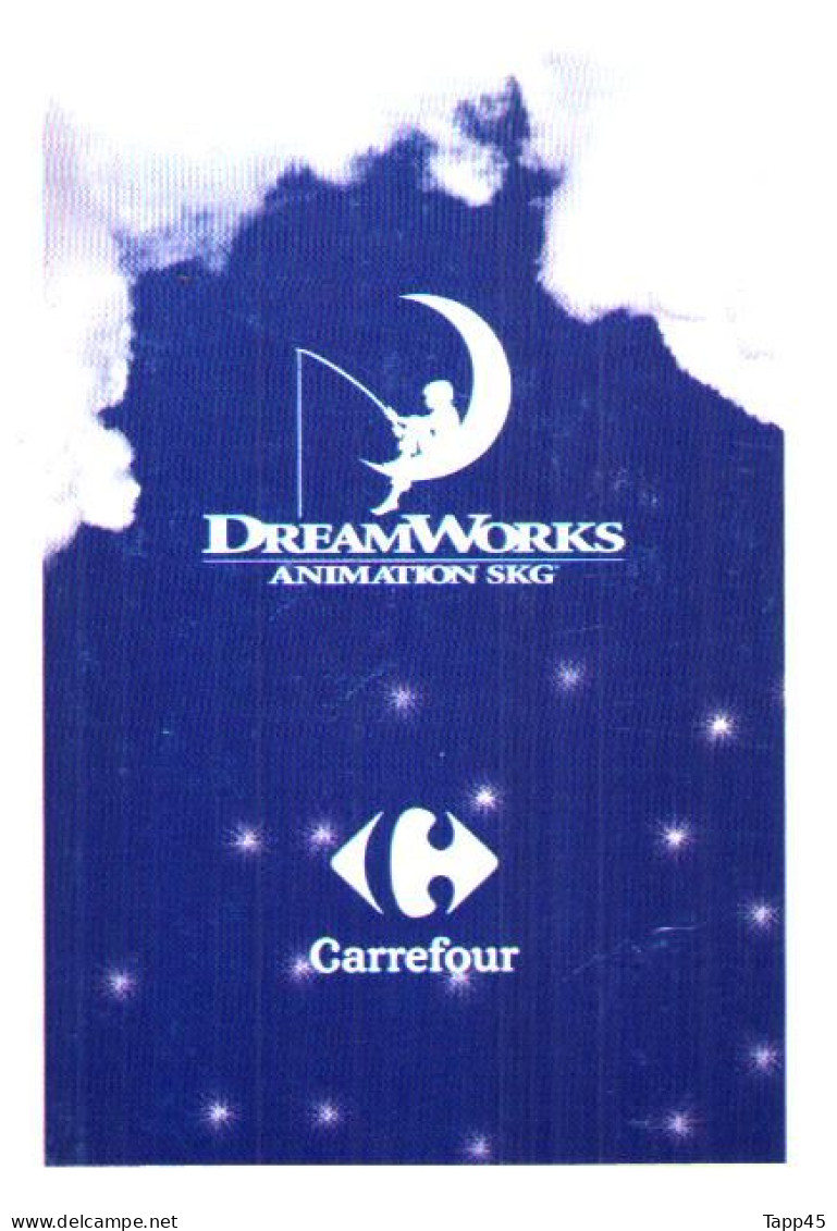 DreamWorks >Animation Skg > Carrefour > 10 cartes > Réf T v 13/4/23
